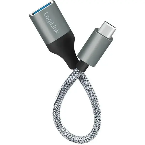 Adapter LogiLink USB Type-C në USB Type-A / 0,15m / Hiri 2