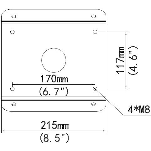 ALLNET Cornermount Adapter for ALL-CAM2498-LEP – Ceiling & Corner CCTV Mount Bracket thumbnail 2
