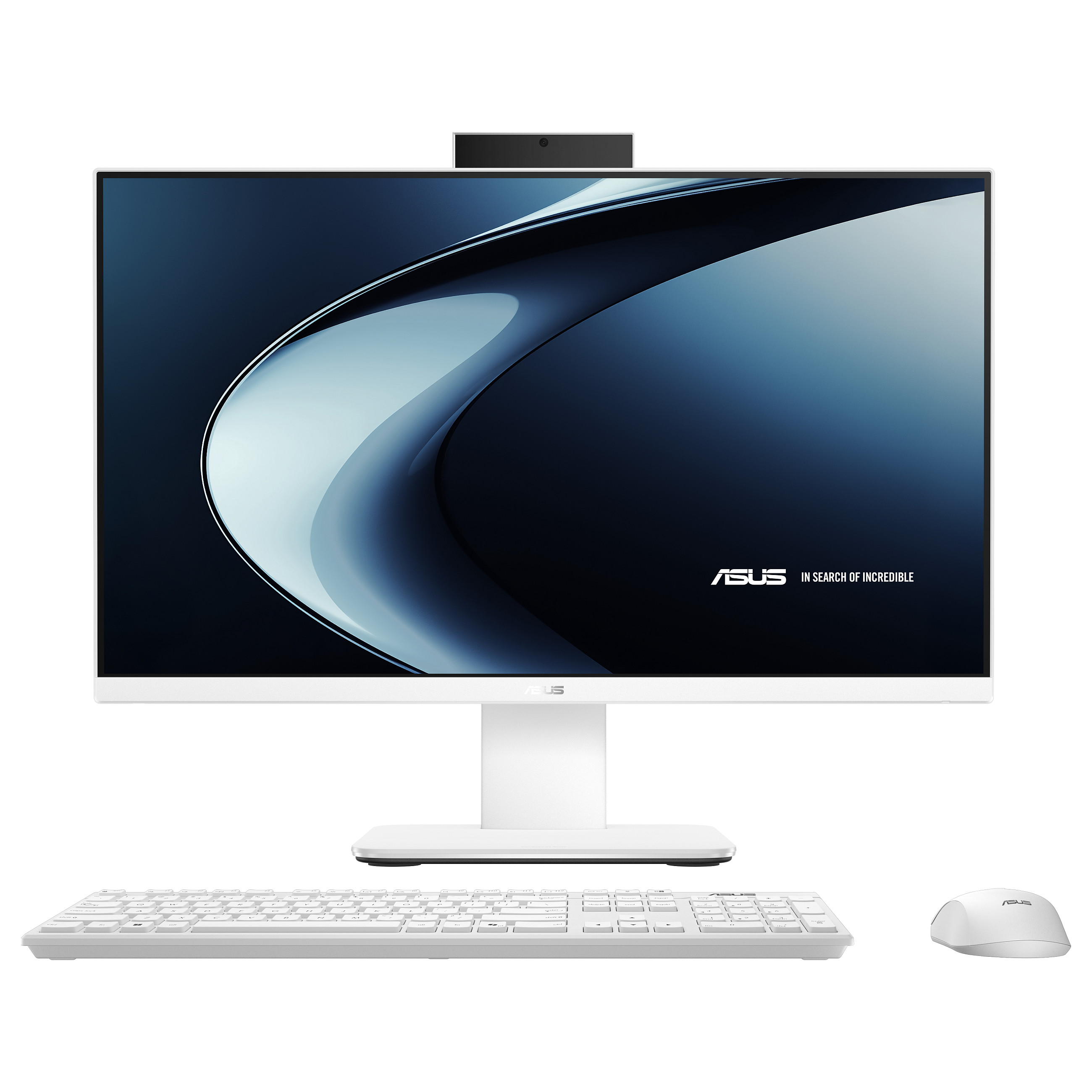 AIO ASUS V400 V440VAK-WPC331W, Core 3 100U, 8GB DDR5, 512GB, 23.8" FHD IPS, Intel Graphics, Tastierë & Maus - Bardhë