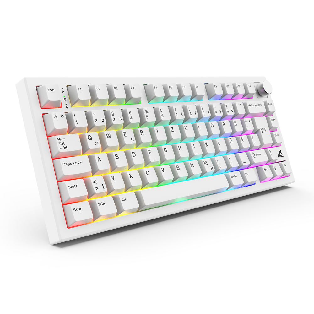 Tastierë Gaming Sharkoon SKILLER SGK36W / Wireless / QWERTZ / Mekanike / RGB LED / Full-size - Zezë 8