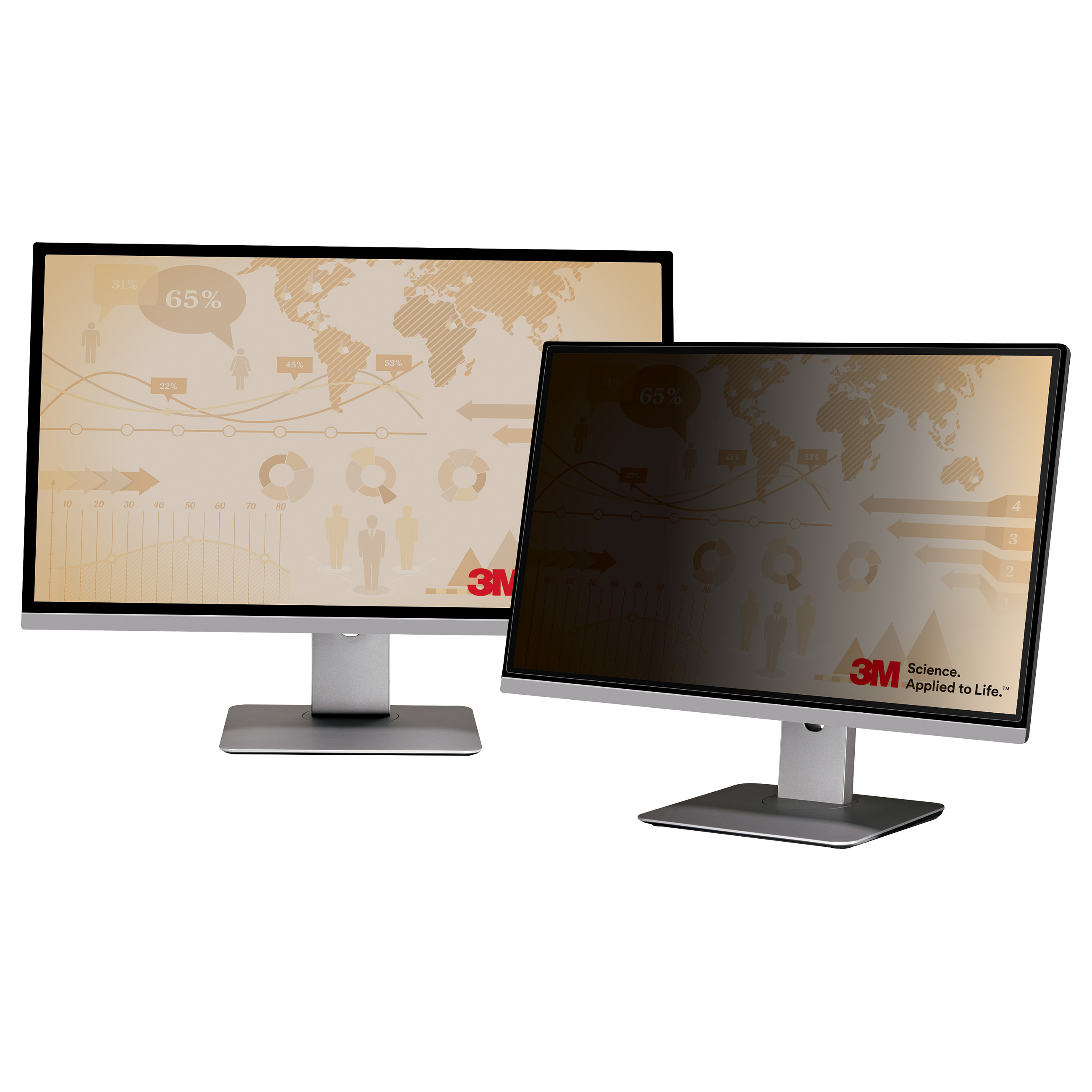 Mbrojtës të Ekranit / Filtër Privatësie / 23.8" / 16:9 / Anti-Glare / Reduktim i Dritës Blu - Zezë 4