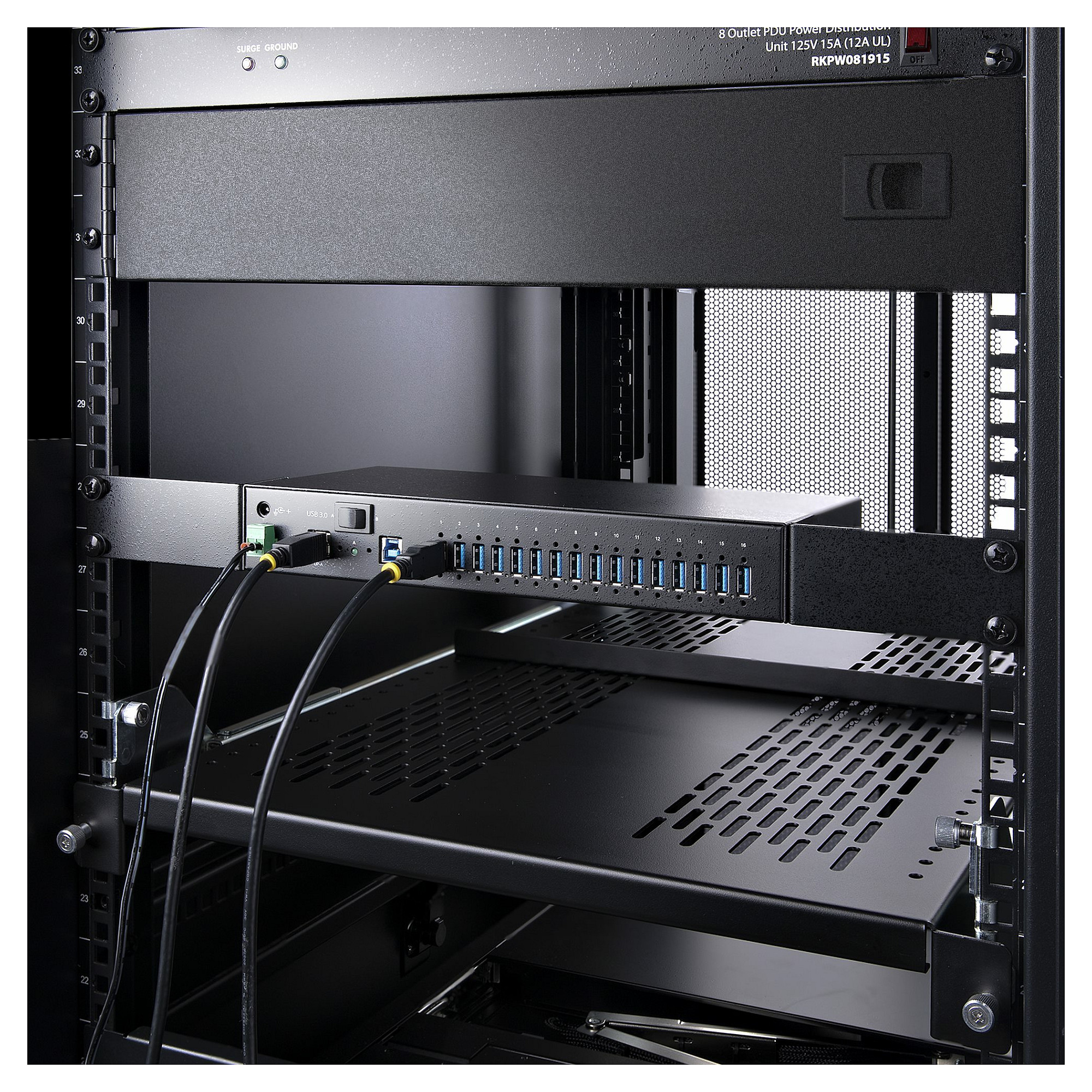 Hub USB StarTech.com S5G16AINDS-USB-A-HUB, 16 Porta, USB 3.2, 5Gbps, 2x Host, Metal - Zezë 8