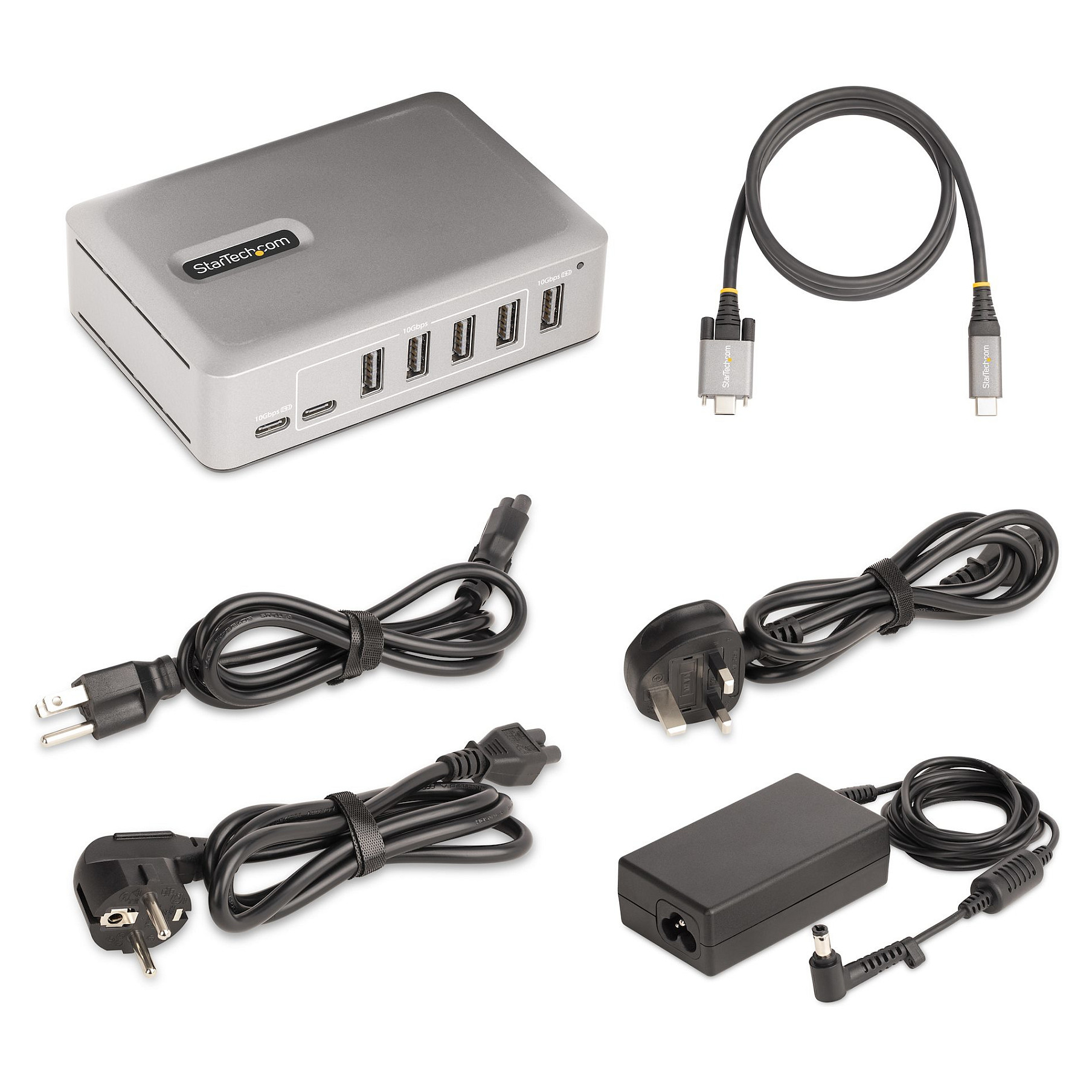 Hub StarTech 10G5A2CS / 7x USB (5A+2C) / 10Gbps / 65W PS – Argjend 7