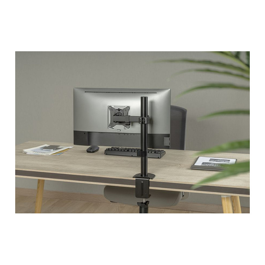 Mbajtëse për Monitor Equip 650156 , 1 Monitor , 17–32" , deri 9kg , e rregullueshme , e pjerrët , e rrotullueshme , VESA 75x75 & 100x100 - Zezë 6