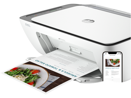 Printer HP Printer AiO DeskJet 2876 / Print, Copy, Scan / A4 / Color / Up to 20 ppm / Bluetooth / Wifi / e bardhë 2