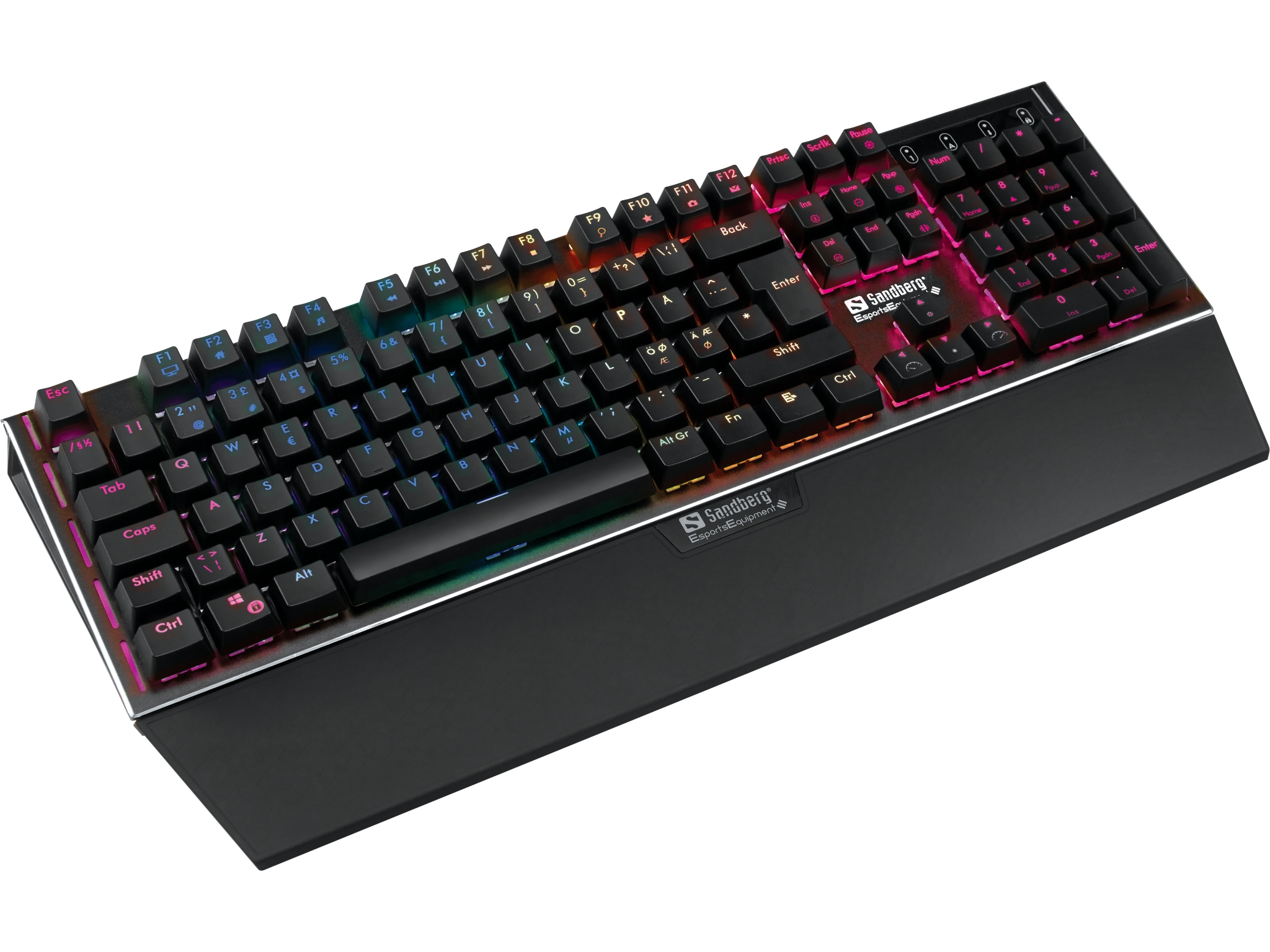 Tastierë Gaming  Sandberg Mechanical Gamer Keyboard / Wired / Mekanike YH Blue / 105 Çelësa / German / 1.5m - Zezë 5