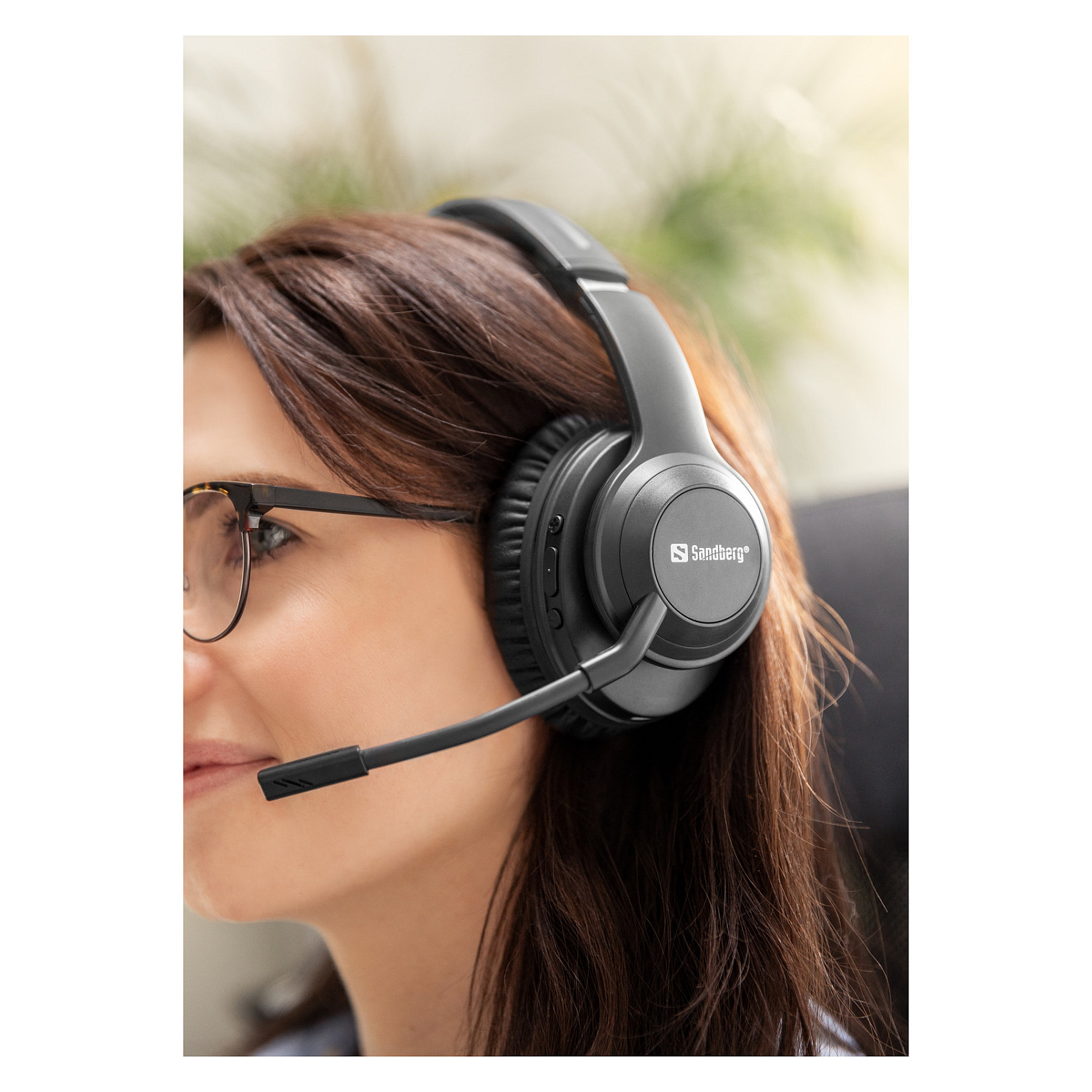 Kufje pa kabllo Sandberg Wireless Headset ANC+ENC Pro 126-45 / Over-Ear / Bluetooth 5.3 / 40mm / 20-20000Hz / ANC / ENC / Mikrofon - Zezë 6