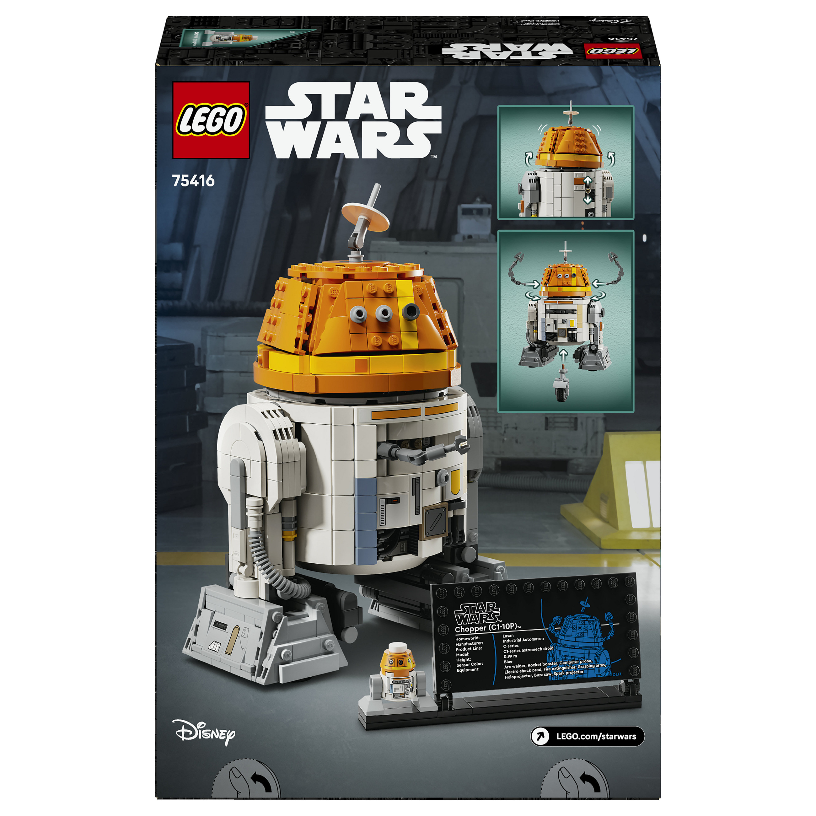LEGO Star Wars Chopper (C1-10P) Astromech Droid 75416 thumbnail 6