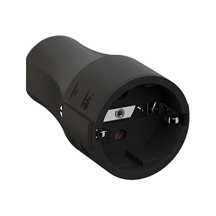 Spinë Elektrike Bachmann BM0017347, Type E/F, 250 V, 16 A, IP54 - Zezë/Blu 9