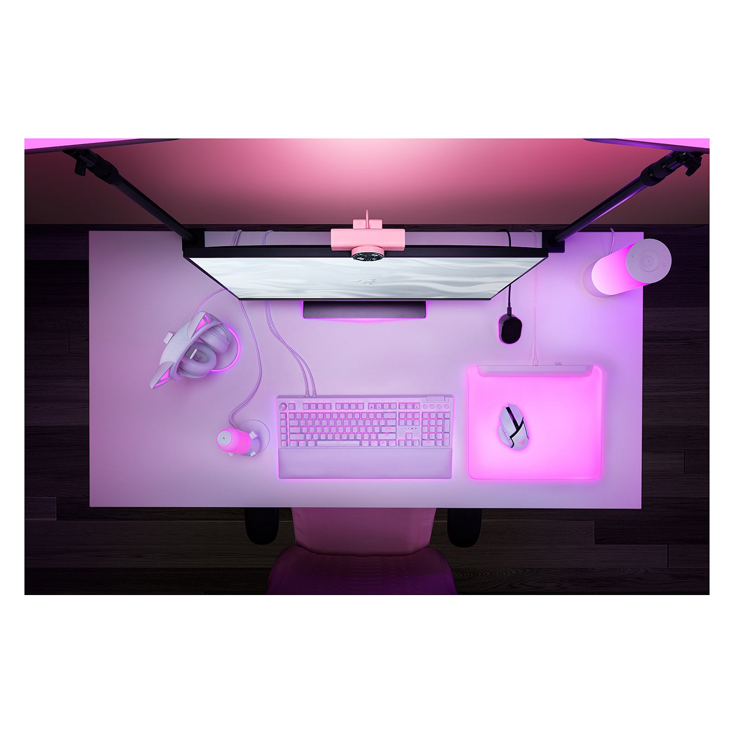 Webcam Razer Kiyo V2 X / 1080p / 60FPS / Streaming - Rozë thumbnail 3