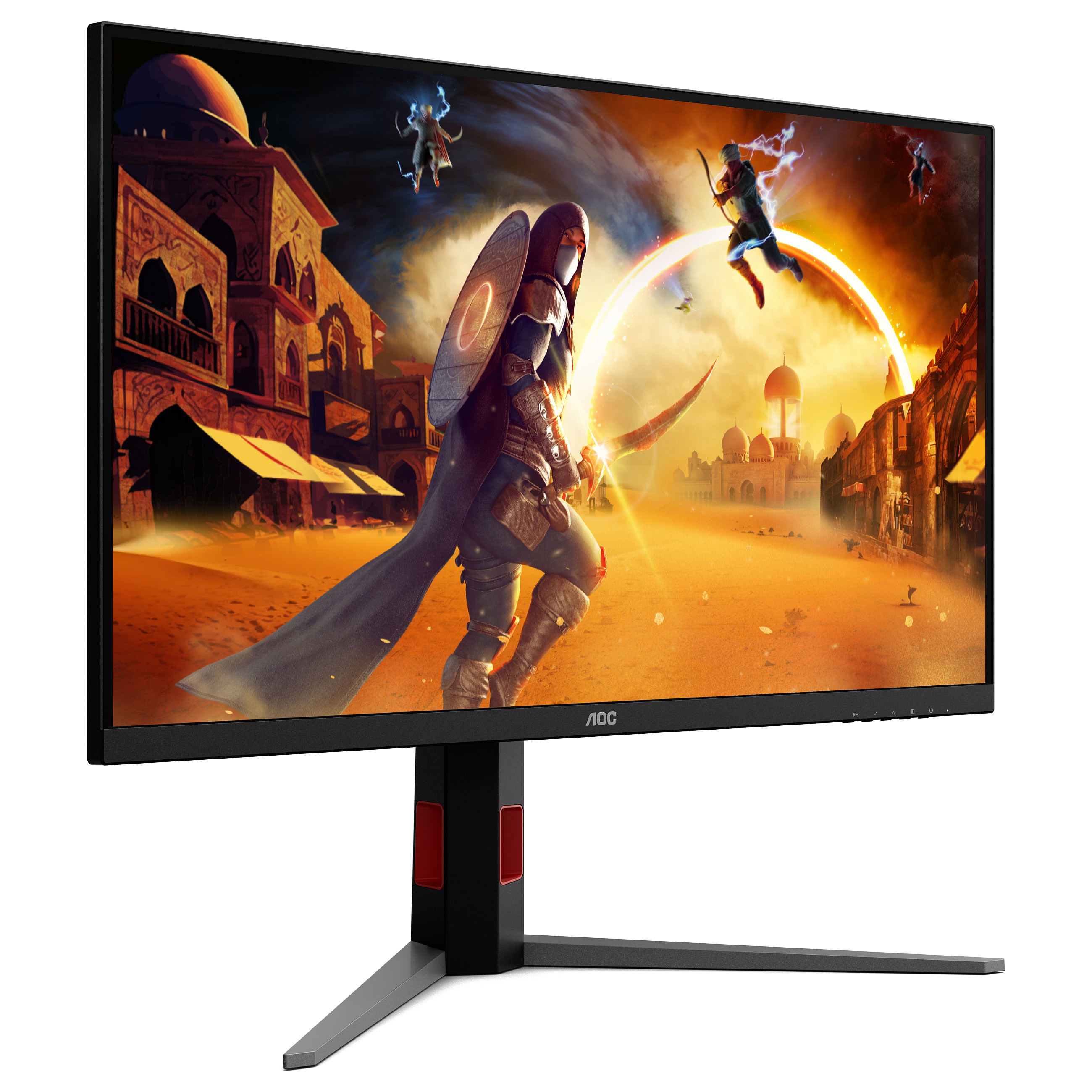 Monitor Gaming AOC G4 U32G4U, 31.5", 4K UHD Fast IPS, 160Hz, 1ms, HDR400, HDMI 2.1 + DisplayPort - Zezë/Kuqe 3
