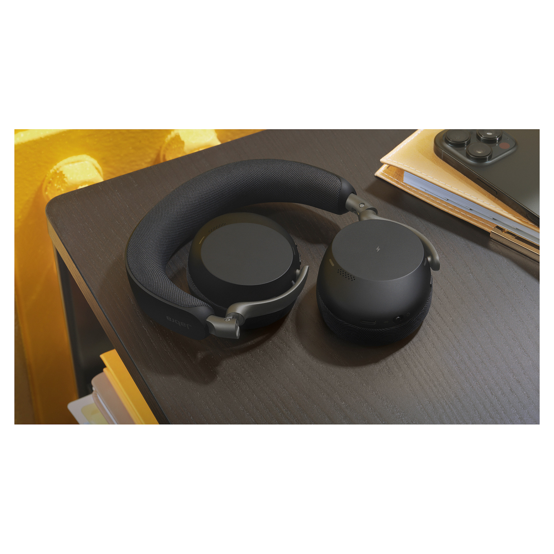 Kufje pa kabllo Jabra Evolve3 75 MS / Link 390c - Zezë thumbnail 2