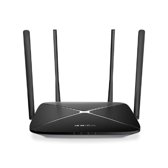 Mercusys AC12 – Router Wireless AC1200 Dual-Band, 300+867Mbps, 4x5dBi, 1xWAN + 3xLAN 10/100Mbps, i Zi 8