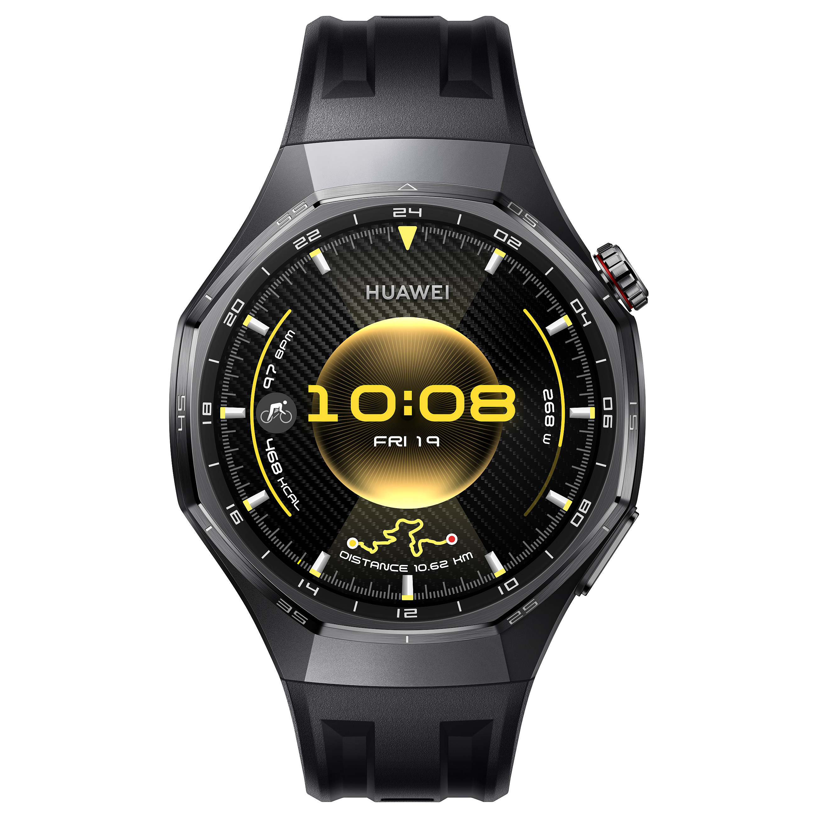 Orë e mençur Huawei Watch GT 6 Pro Atum-B29F / 46mm / Rrip prej fluoroelastomeri (S) - Zezë