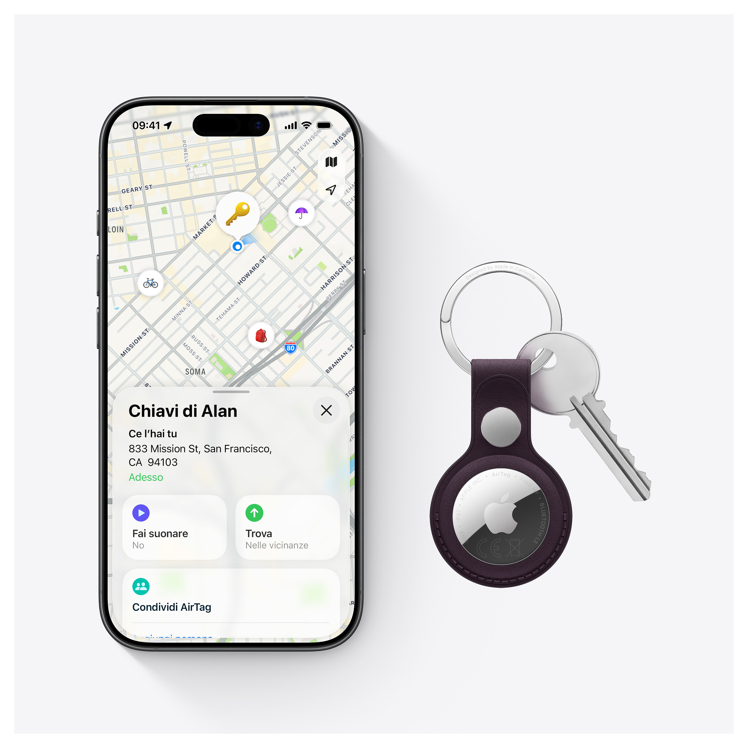 Apple AirTag / 1-Pack - White thumbnail 3