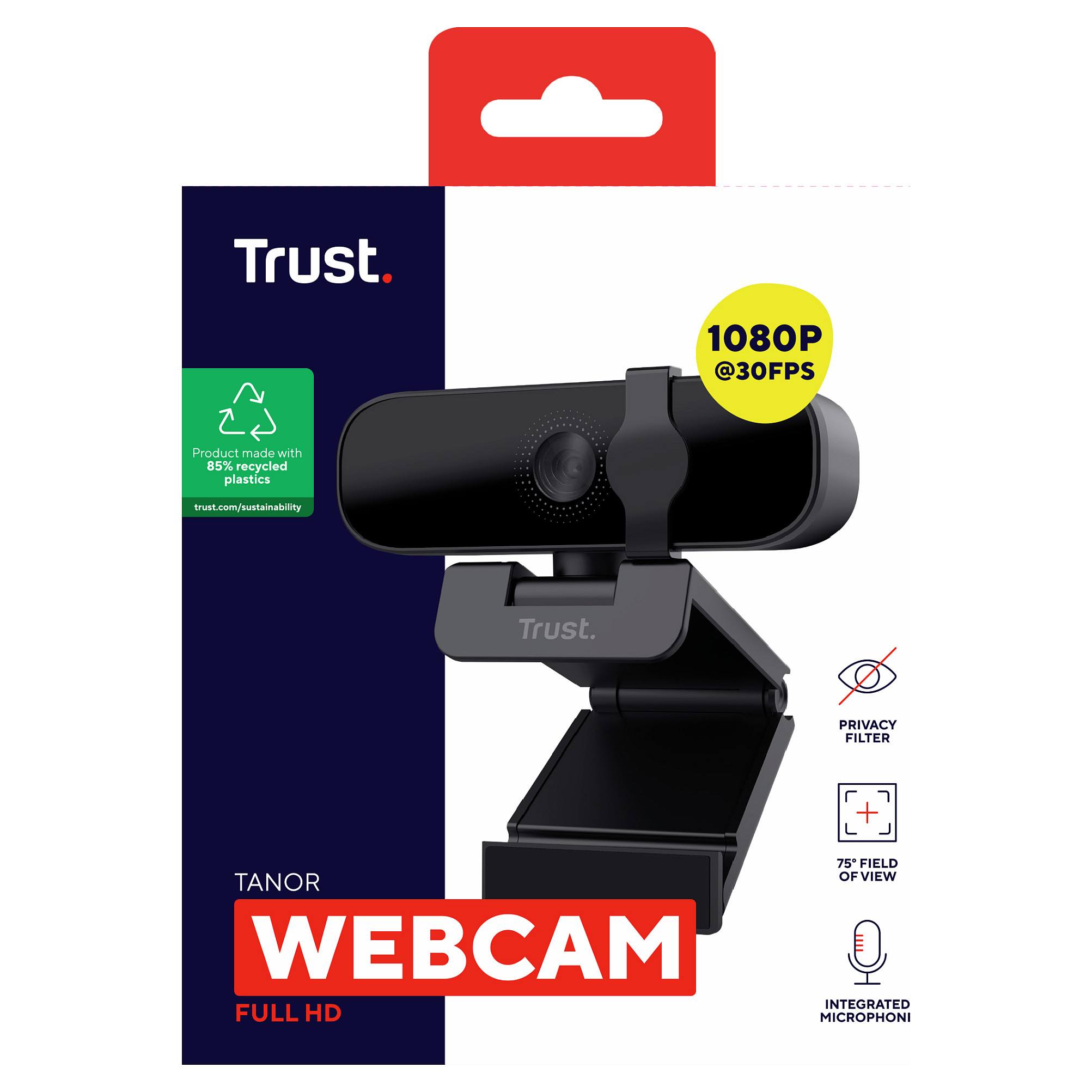 Webcam Trust Tanor / Full HD 1080p – Zezë 9