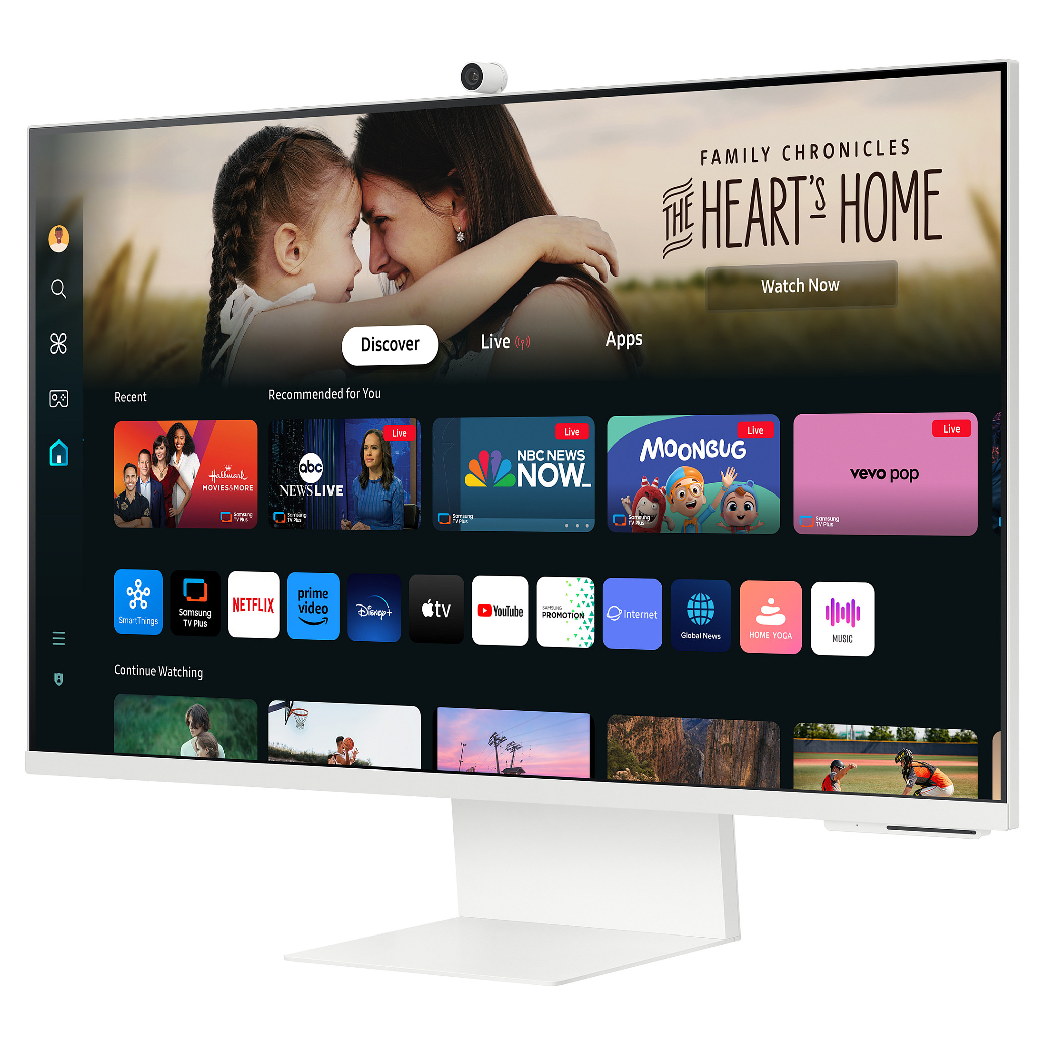 Monitor Samsung Smart Monitor M80D, 32", UHD 4K VA, 60Hz, 4ms, HDMI+2xUSB+USB-C - Bardhë 2