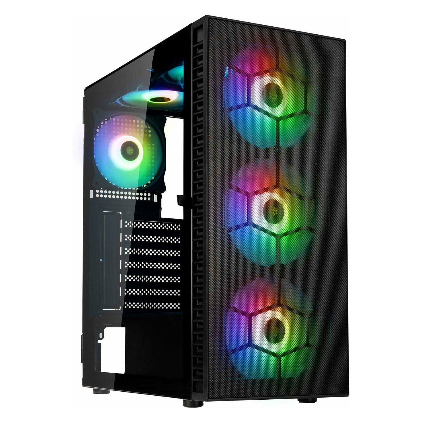 Kasë PC Kolink Observatory HF Mesh ARGB / Midi Tower / ATX / 6x ARGB Fan / Mesh - Zezë