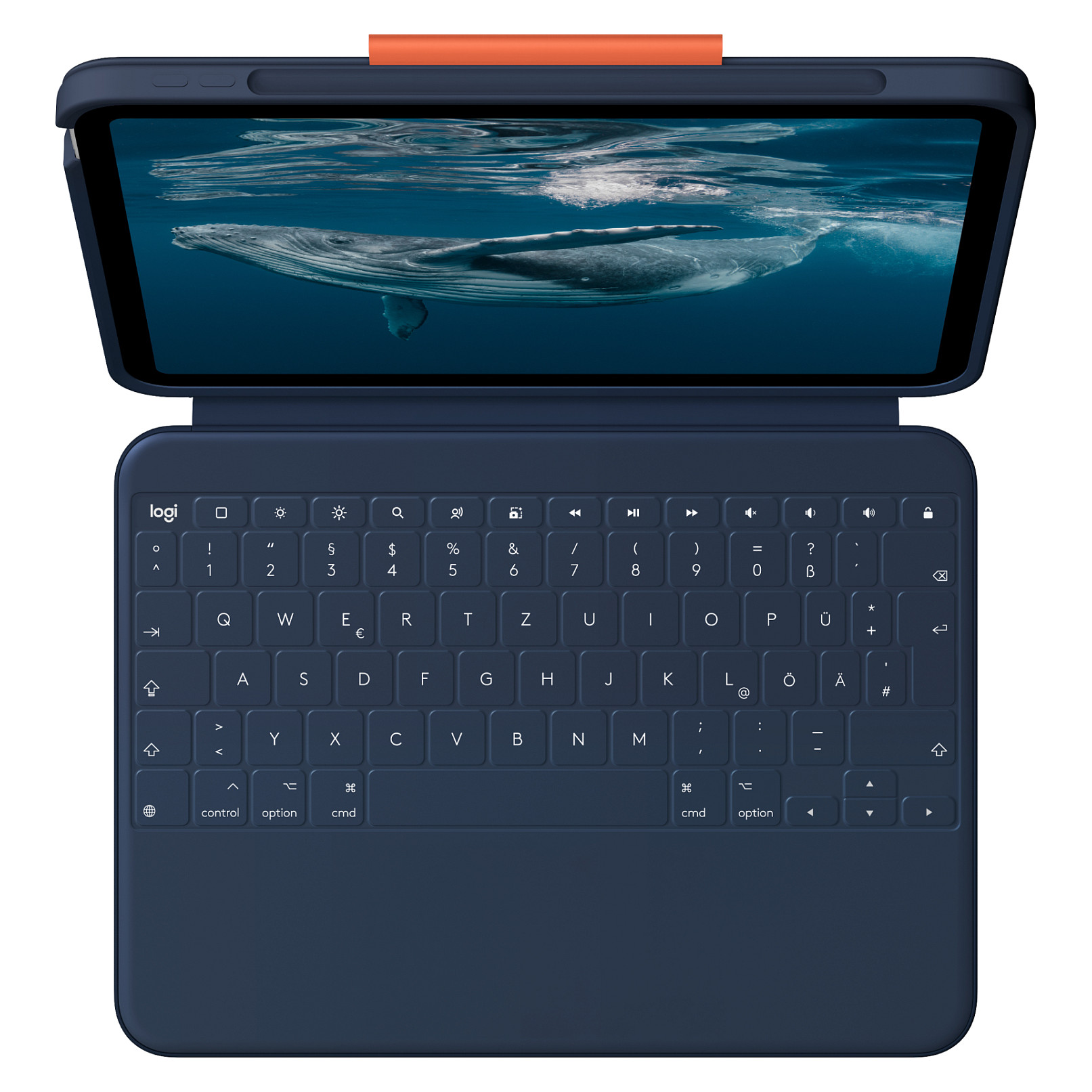 Aksesorë për Tablet Logitech Rugged Combo 4c / iPad 10. Gjeneratë & A16 / QWERTZ / German - Blu e errët 3