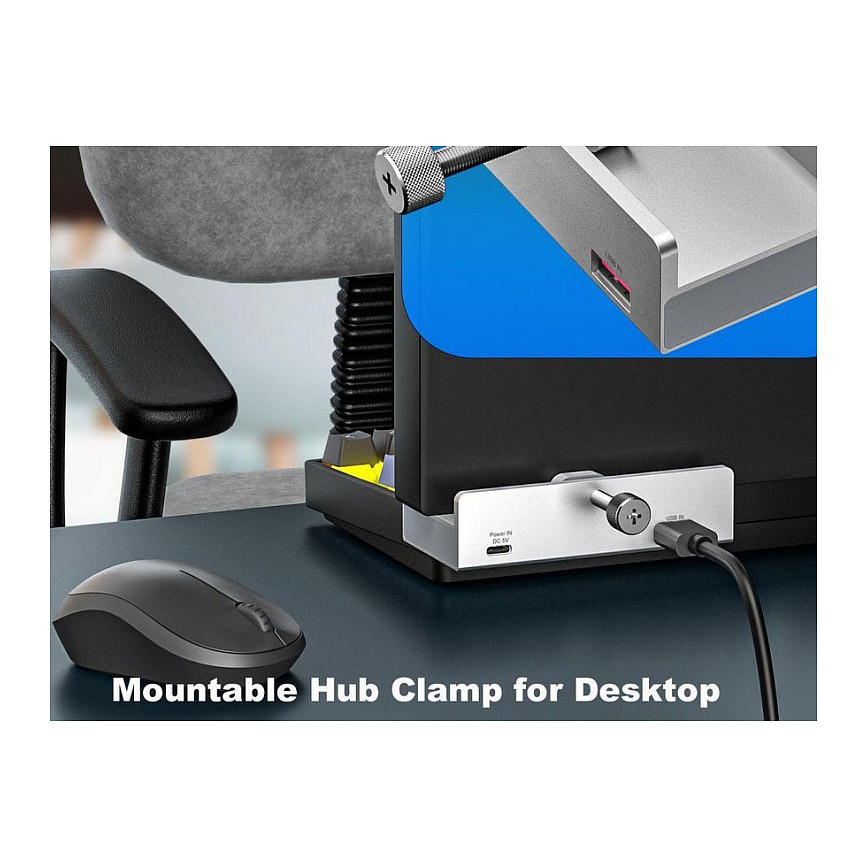 Hub Equip 128967, 2x USB-A, 2x USB-C, USB 3.2 Gen 1, 5Gbps - Gri 5