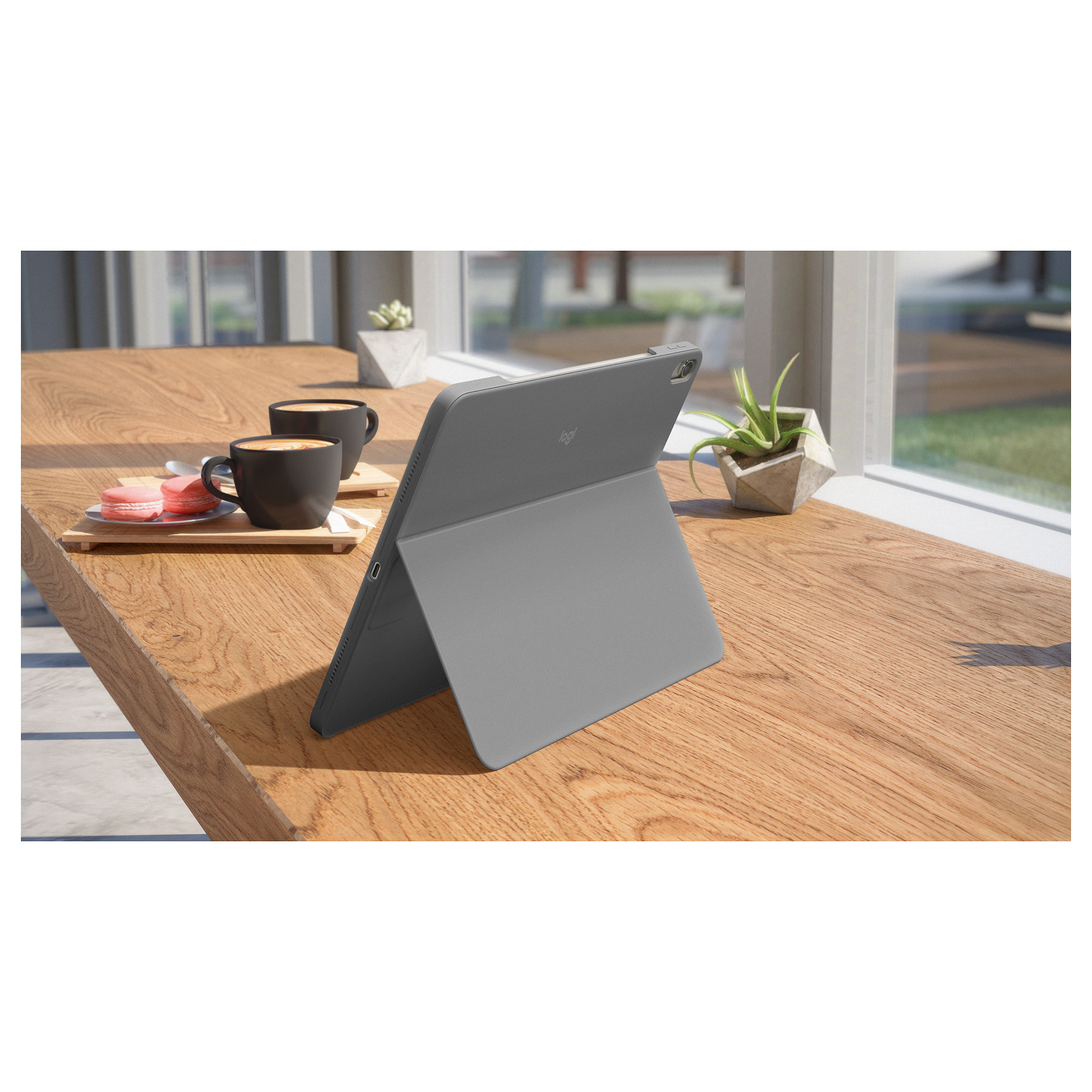 Aksesorë për Tablet Logitech Combo Touch / iPad Air 13" M2 / QWERTY / UK English / Trackpad / Smart Connector / Backlit - Gri 9