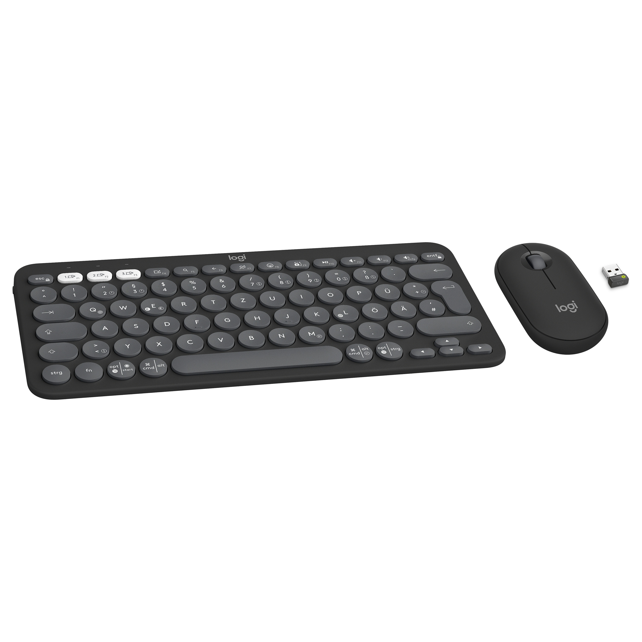 Combo (Tastierë & Maus) Logitech Pebble 2 / Wireless - Grafit thumbnail 5