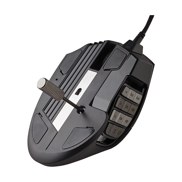 Maus Gaming me Kabllo Corsair Scimitar RGB Elite / 100-18.000 DPI / 17 Butona / 1000 Hz / USB / RGB – Zezë 9