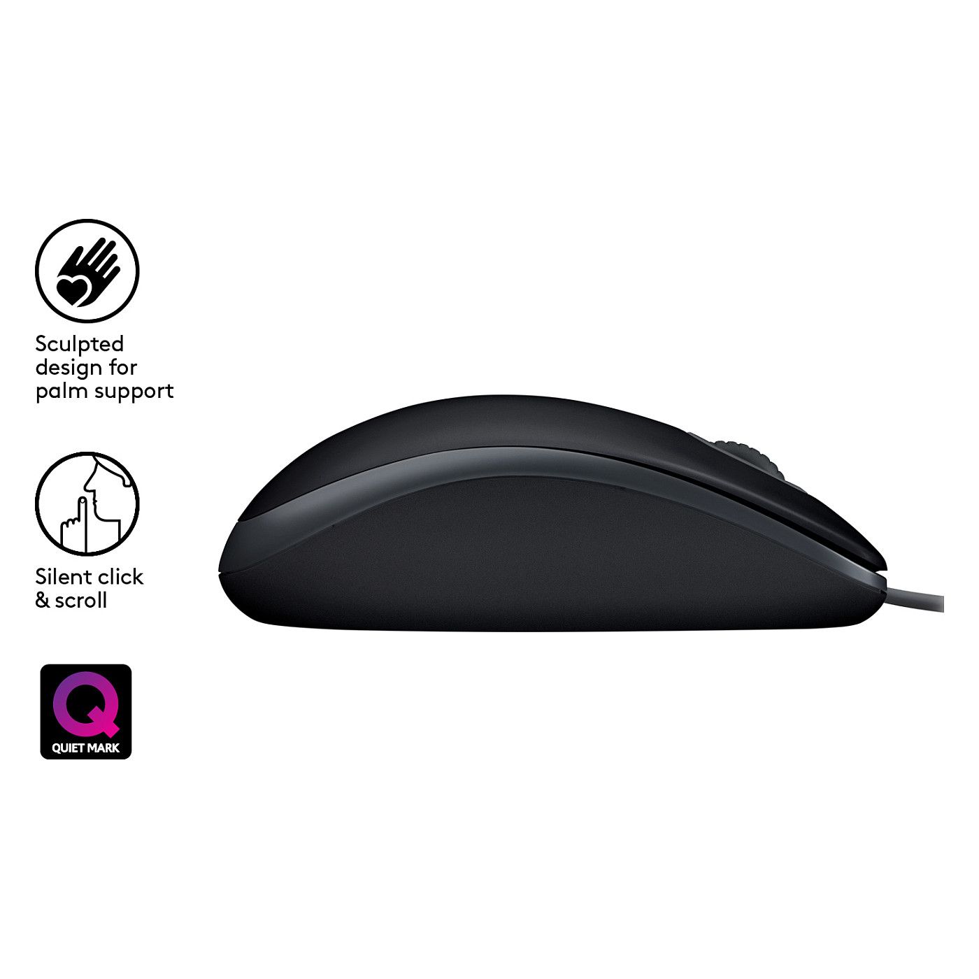Maus me kabllo Logitech B110 Silent - Zezë thumbnail 2