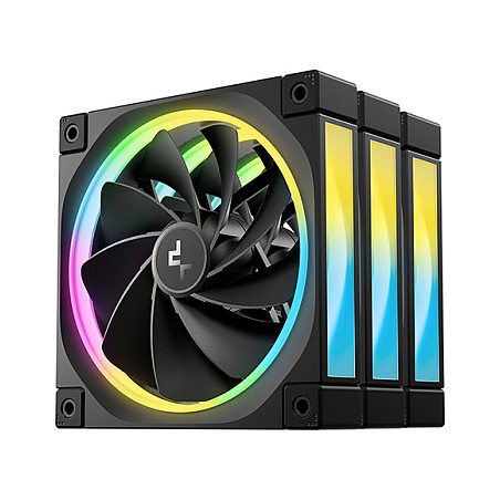 Ftohës për Kasë 120mm DeepCool FL12R / 3 Pack - Zezë