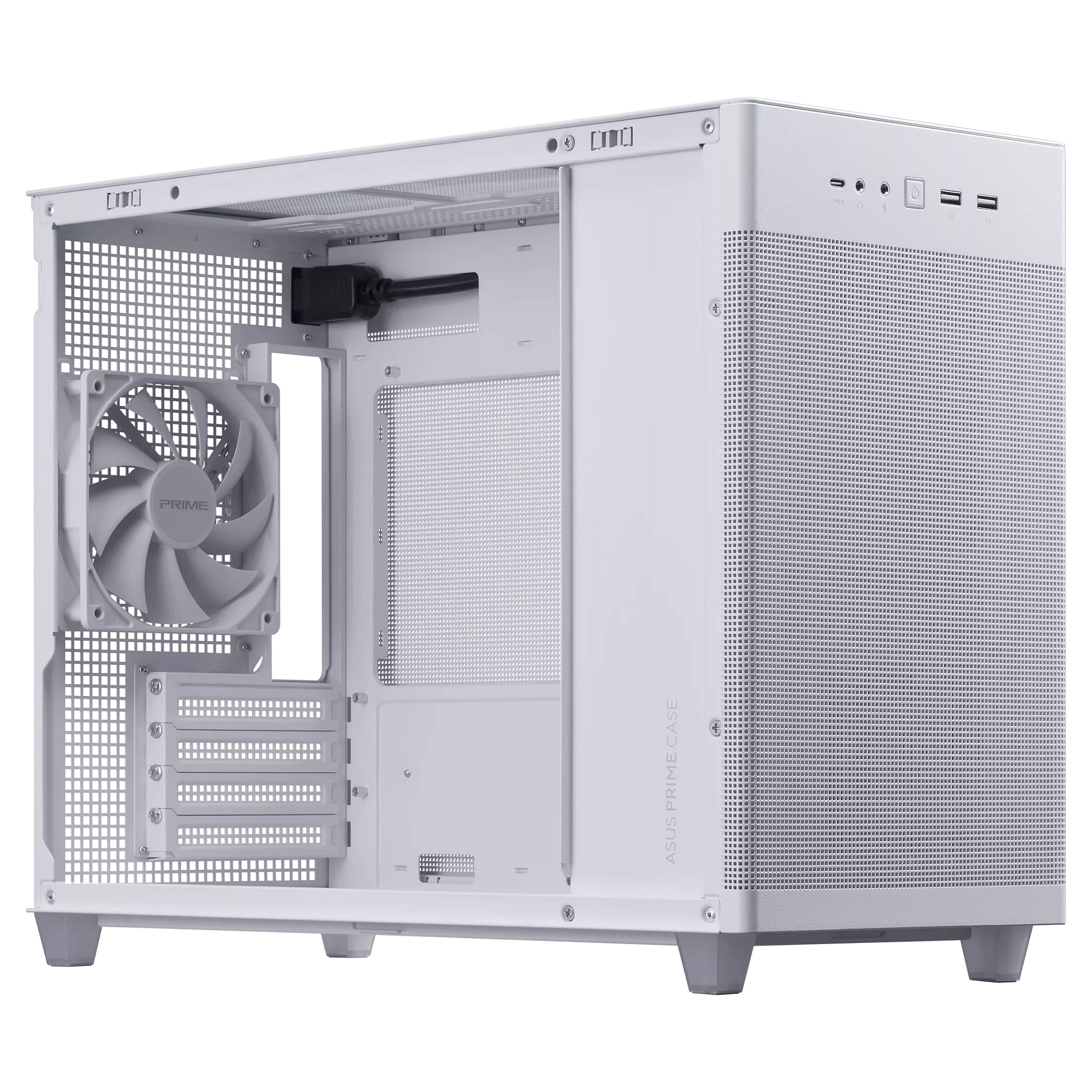 Kasë Asus Prime AP201 Mesh Edition -Bardhë thumbnail 6