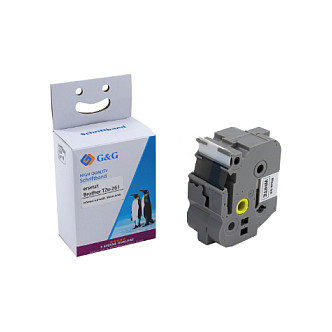 Shirit për Printer G&G BB-B-G-261 / Kompatibil me Brother TZe-261 / I Laminuar / 36 mm × 8 m / Bardhë 2