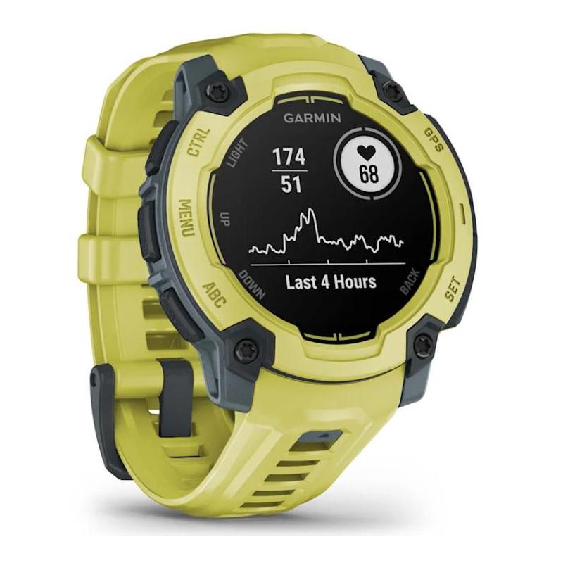 Orë e mençur Garmin Wearable Instinct E – 45mm – Verdhë thumbnail 2