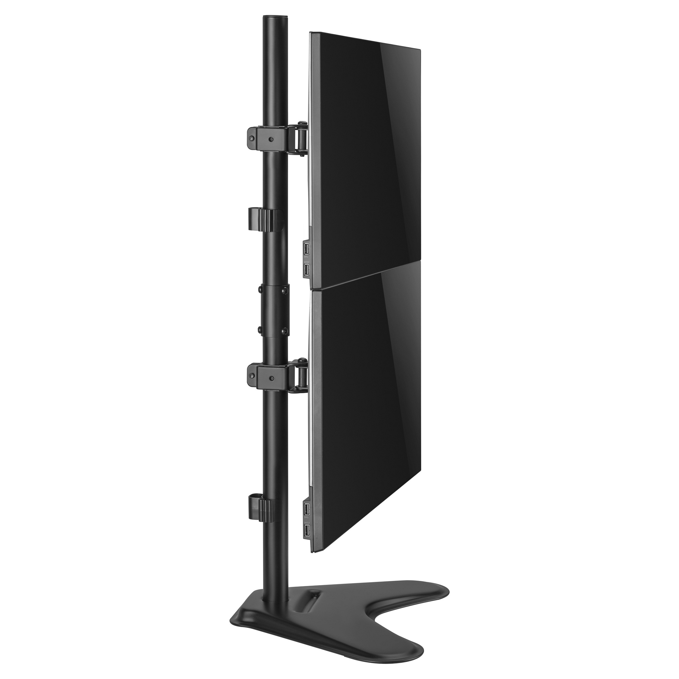 Mbajtëse për Monitor Equip 650128 / 2 Monitorë / 17–32" / deri 9kg për Monitor / VESA 75x75 & 100x100 / Vertikale / Lartësi e Rregullueshme - Zezë 6