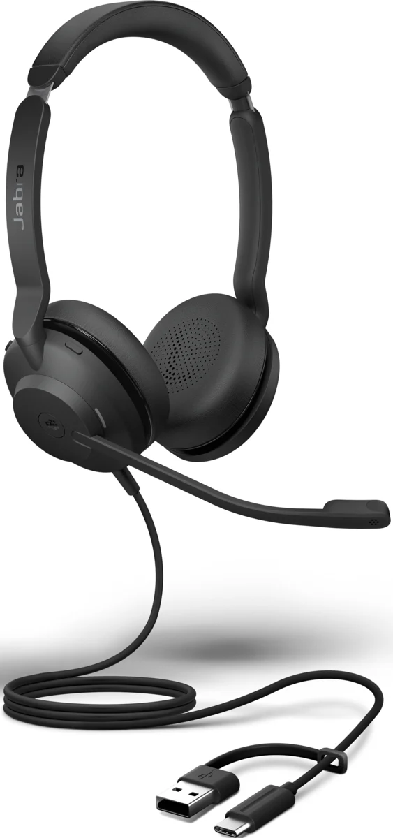 Kufje me kabllo Jabra Evolve2 30 SE / MS / USB-A & USB-C - Zezë 2