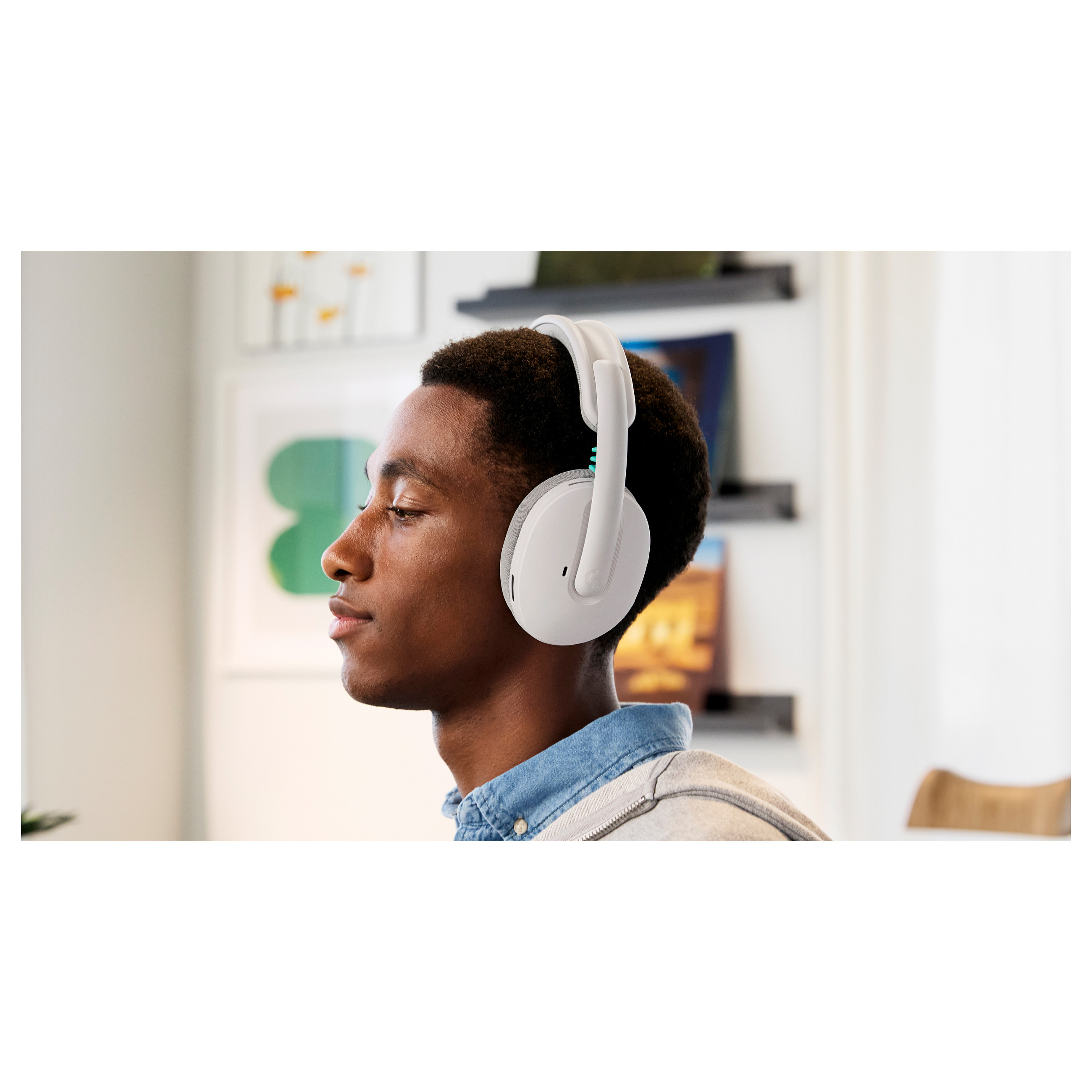 Kufje Gaming  Logitech G G325 LIGHTSPEED, Bluetooth, 20–20.000 Hz, Rreze pa kabllo 30 m – Bardhë 8