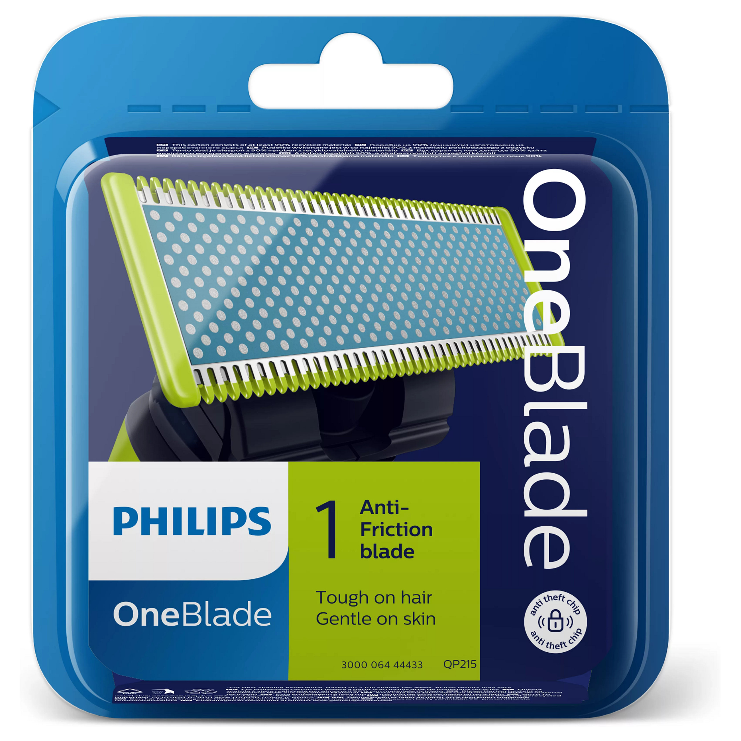Teh zëvendësues për makinë rroje Philips OneBlade QP215/50 / Anti-Friction / Dual Protection / Contour-Following – 1 Copë 4