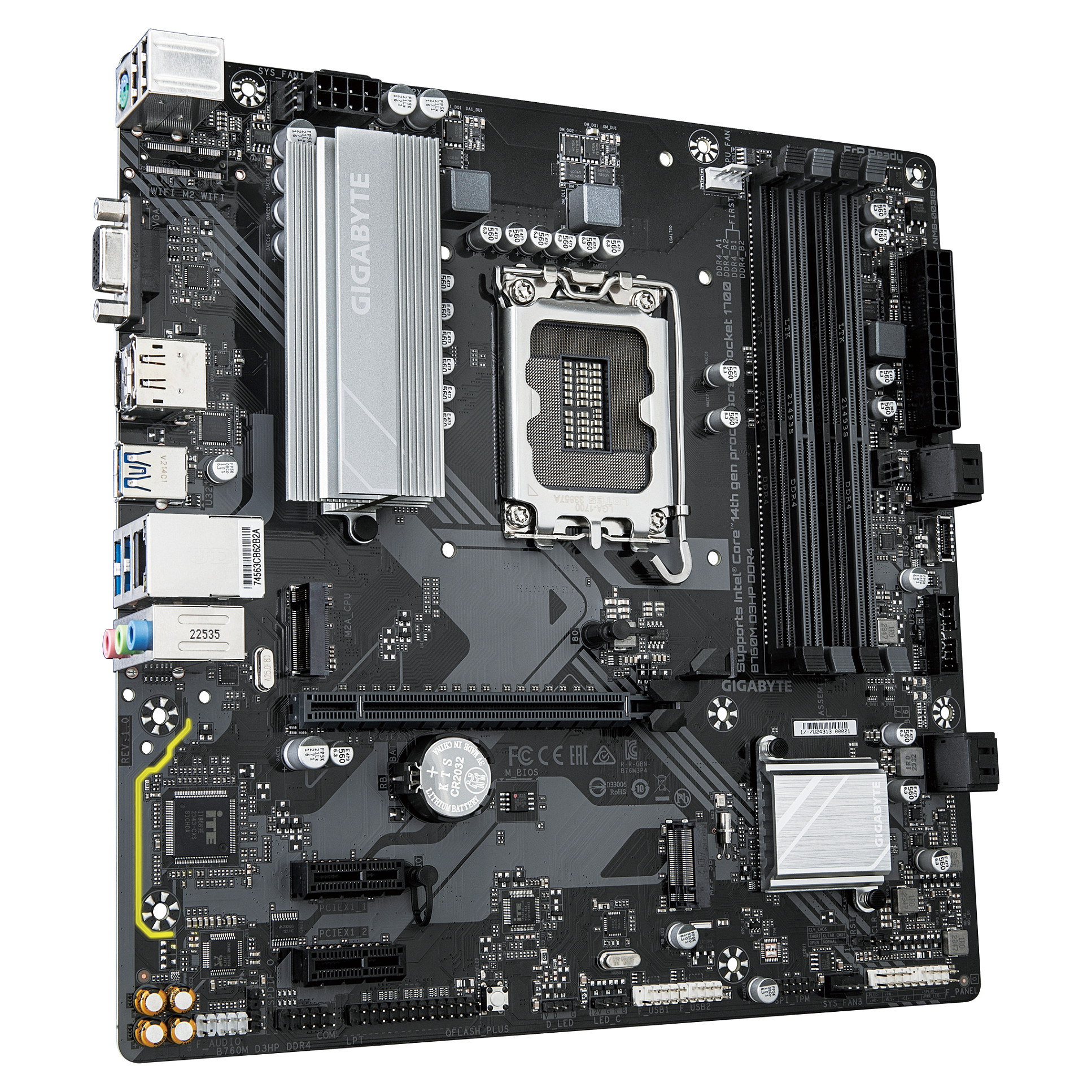 Pllakë Amë B760M D3HP DDR4 mATX thumbnail 3
