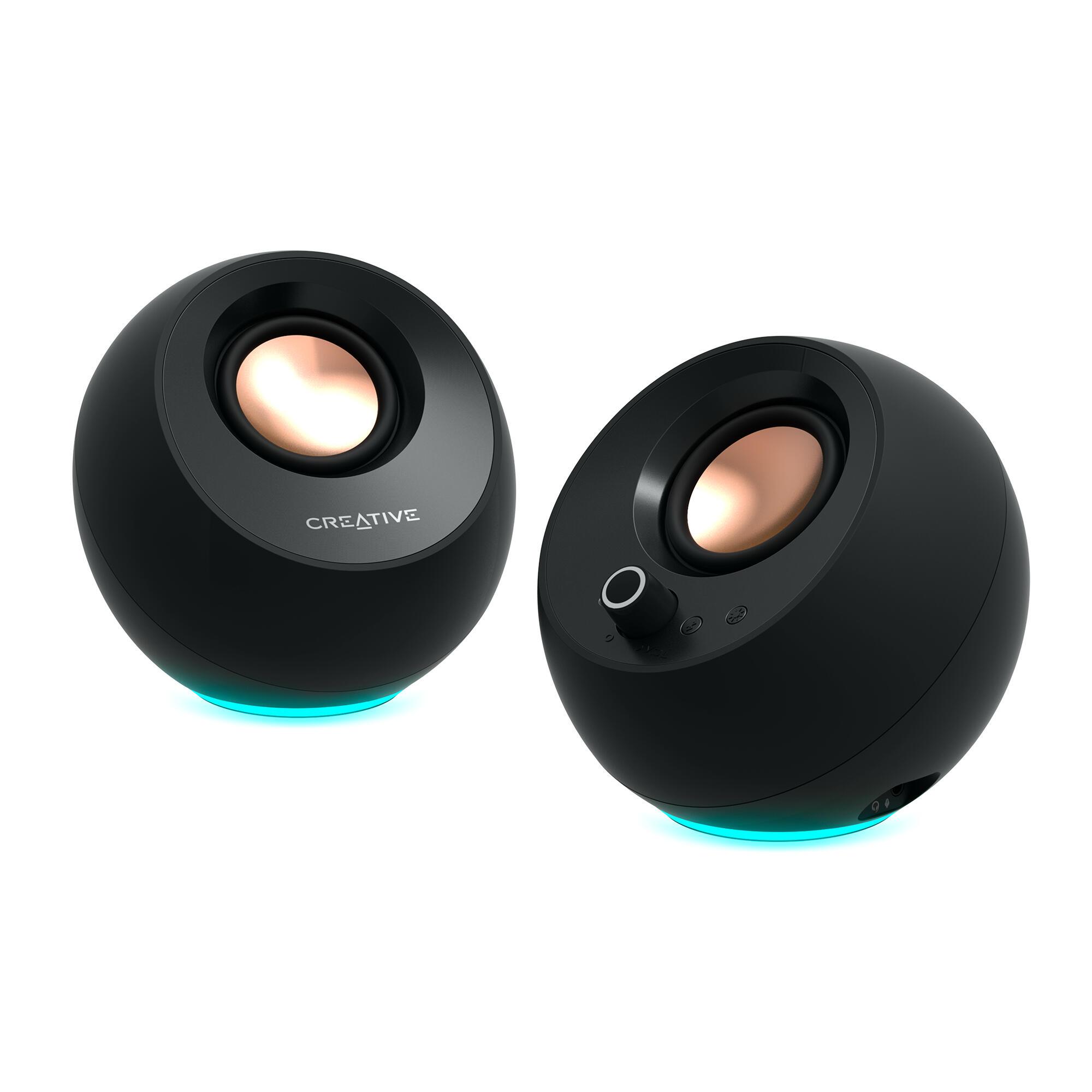 Altoparlantë Creative Pebble Pro / 2.0 / 10W RMS / Bluetooth 5.3 / USB-C – Zezë 2