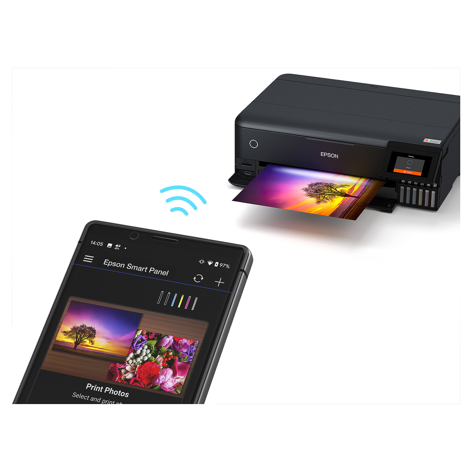 Printer Inkjet Epson EcoTank ET-8550 / A3 - Zezë thumbnail 3