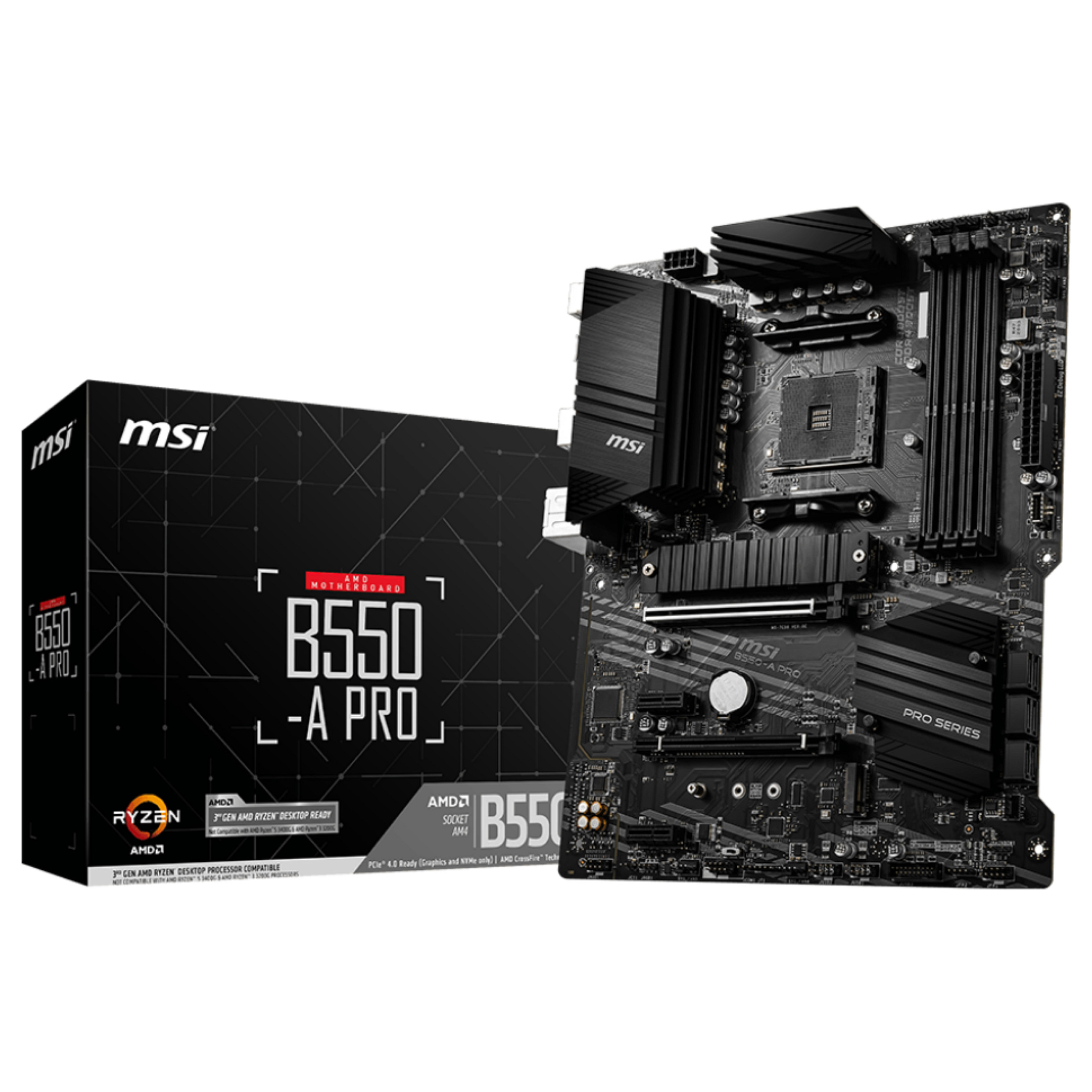Pllakë Amë AM4 MSI B550-A PRO