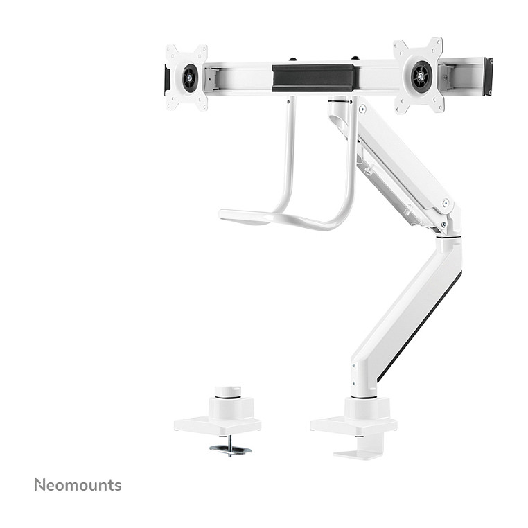 Mbajtëse për Monitor Neomounts NM-D775DXWHITE , 2 Monitorë , 10–32" , deri 8kg për monitor , sustë gazi , VESA 75x75 & 100x100 - Bardhë 8