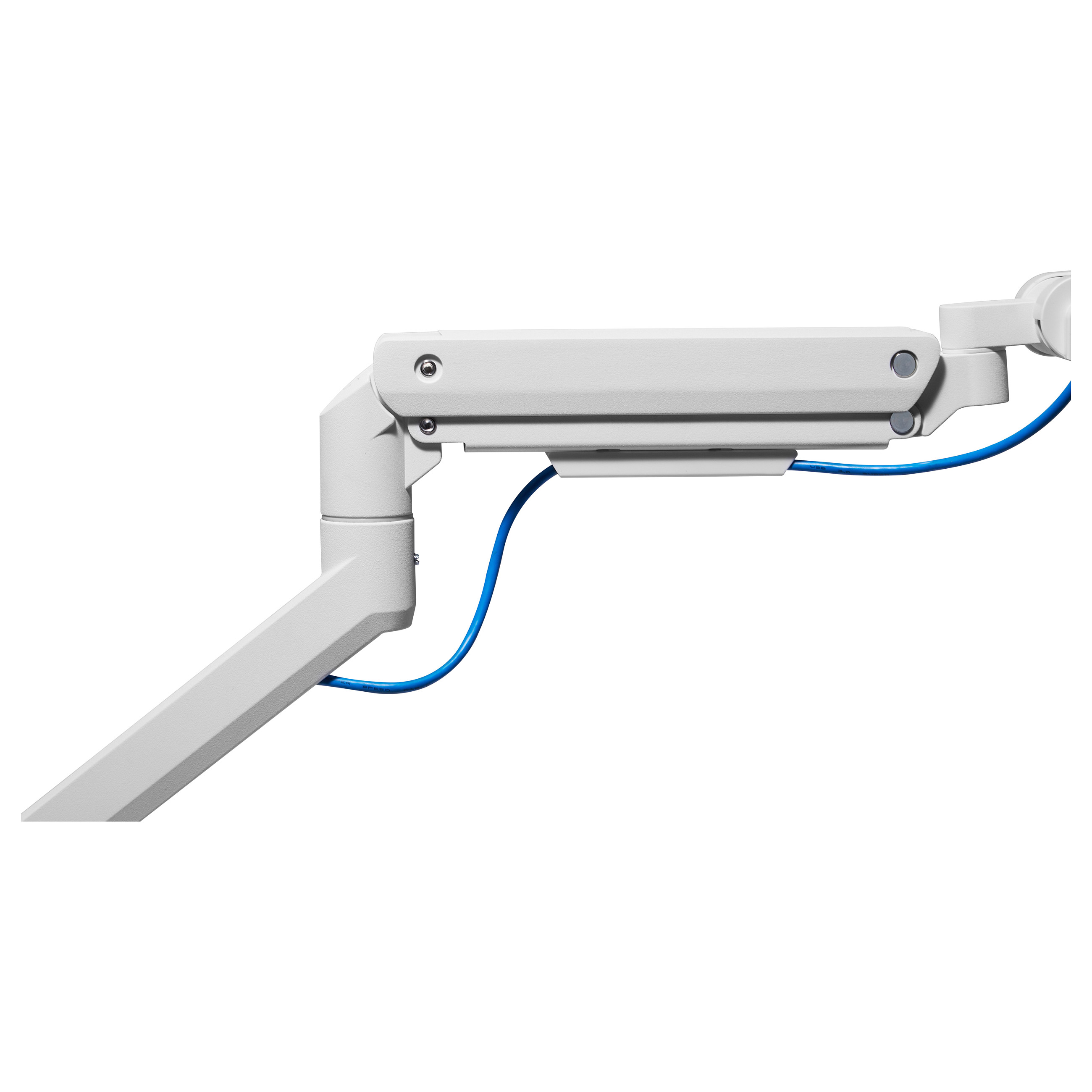 Mbajtëse për Monitor Equip 650181 / 1 Monitor / 17–49" / deri 20kg / VESA 75x75 & 100x100 / Gas Spring / Rotacion 360° - Bardhë 3