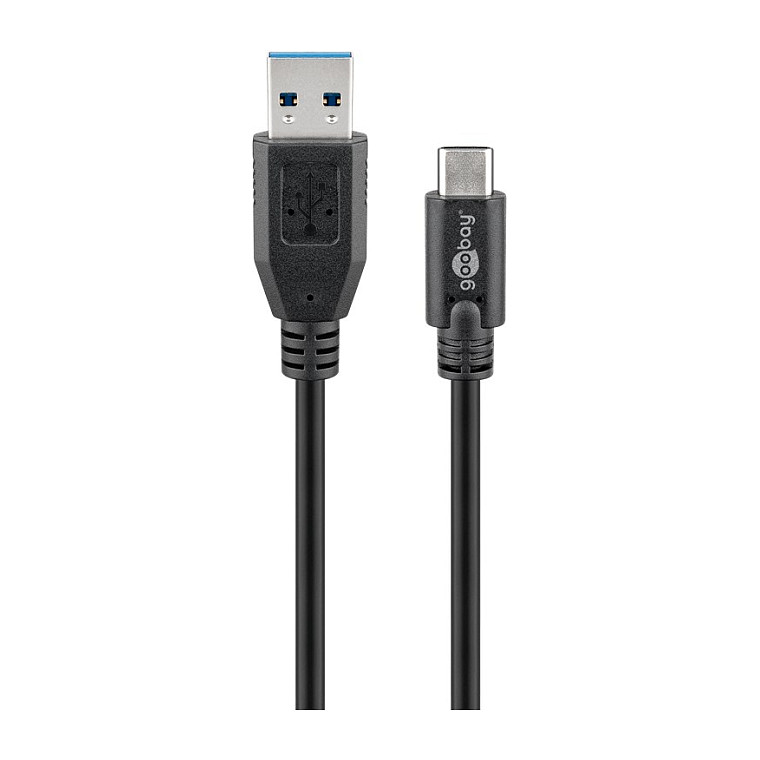 Adapter USB Goobay 45400, USB-A 3.0 mashkull në USB-C femër, 5 Gbps - Zezë 4