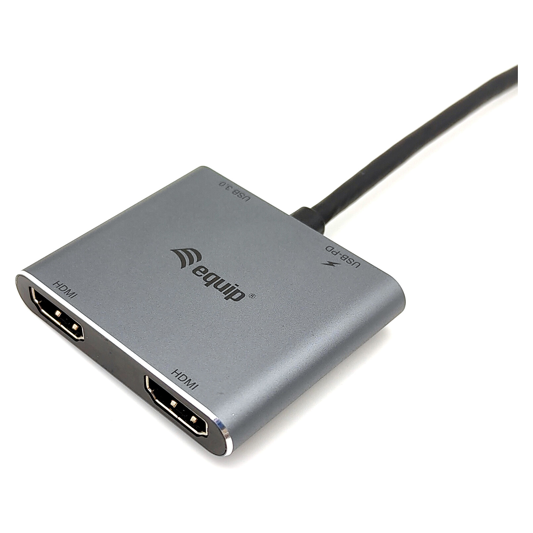 Adapter Multiport Equip 133484 / 2x HDMI / 1x USB-A 5Gbps / 1x USB-C PD 100W – Argjend 6