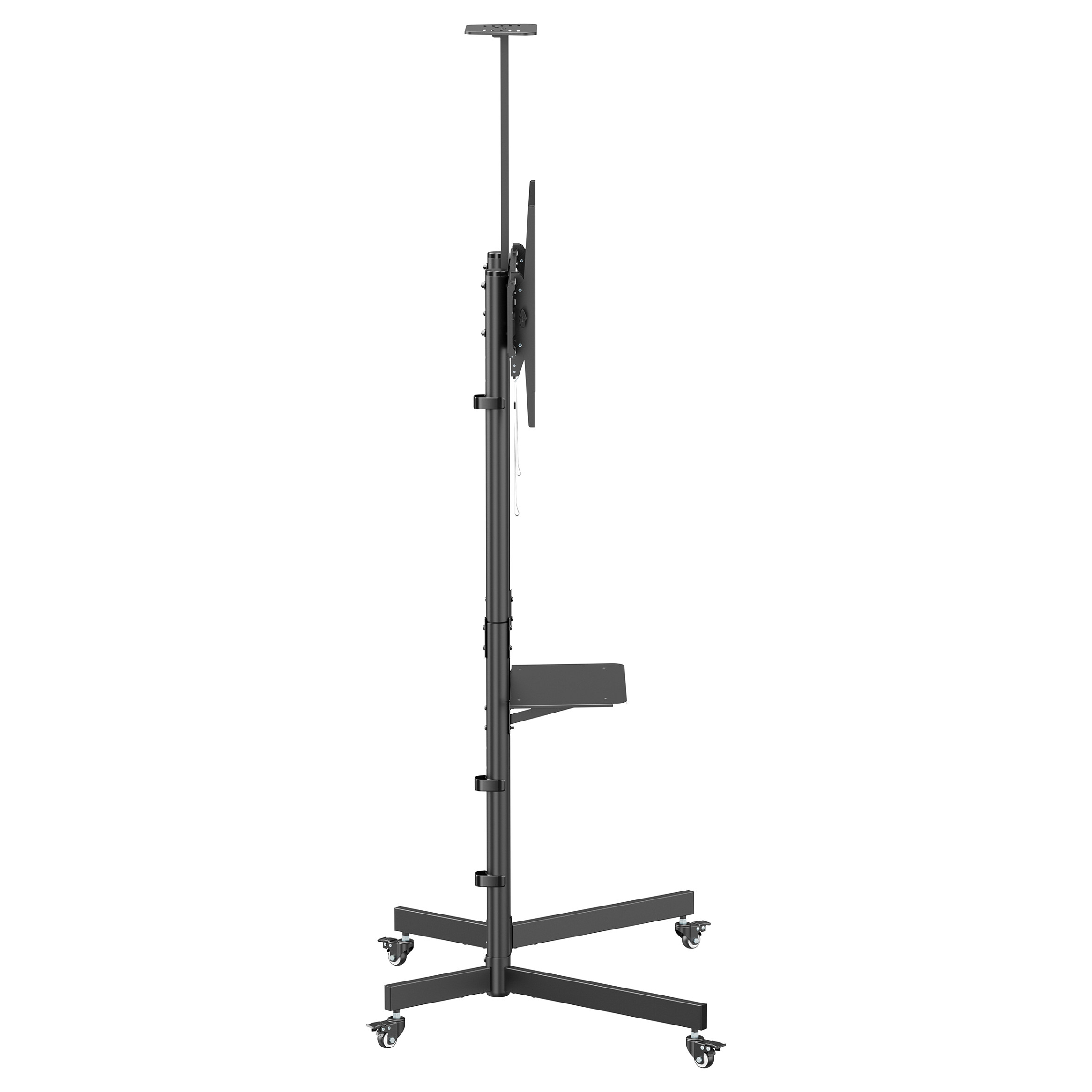 Mbajtëse për TV Equip 650636 , 37–70" , deri 70kg , me rrota , lartësi e rregullueshme , e pjerrët , VESA 100x100–600x400 - Zezë 2