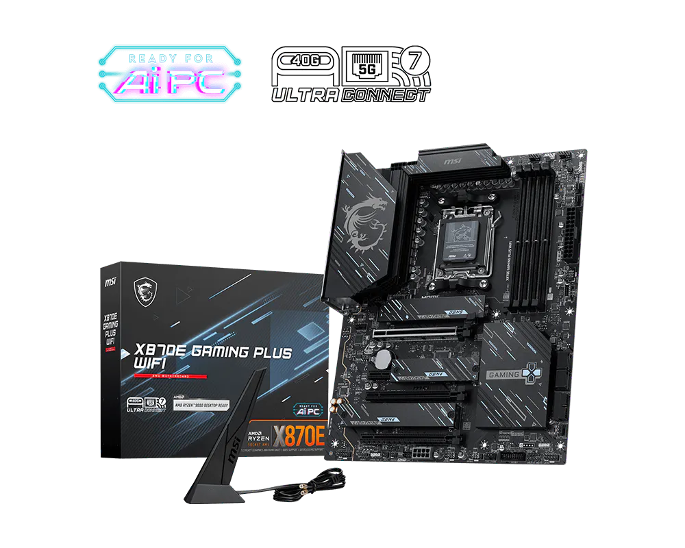 Motherboard MSI X870E Gaming Plus WiFi, AMD X870E, Socket AM5, ATX 2