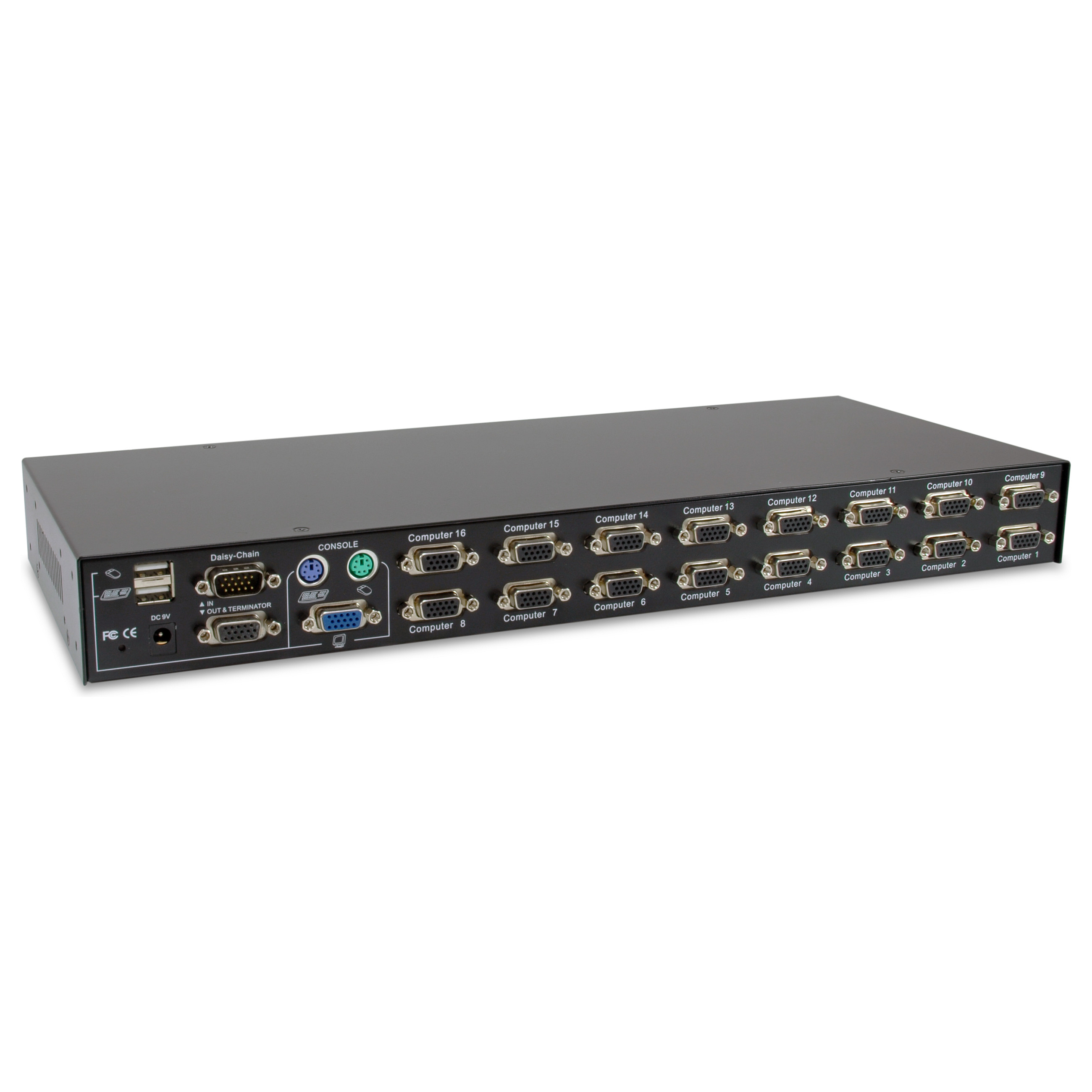 LevelOne KVM-3216 16-Port PS/2-USB VGA KVM Switch – Rackmount Server Management thumbnail 2