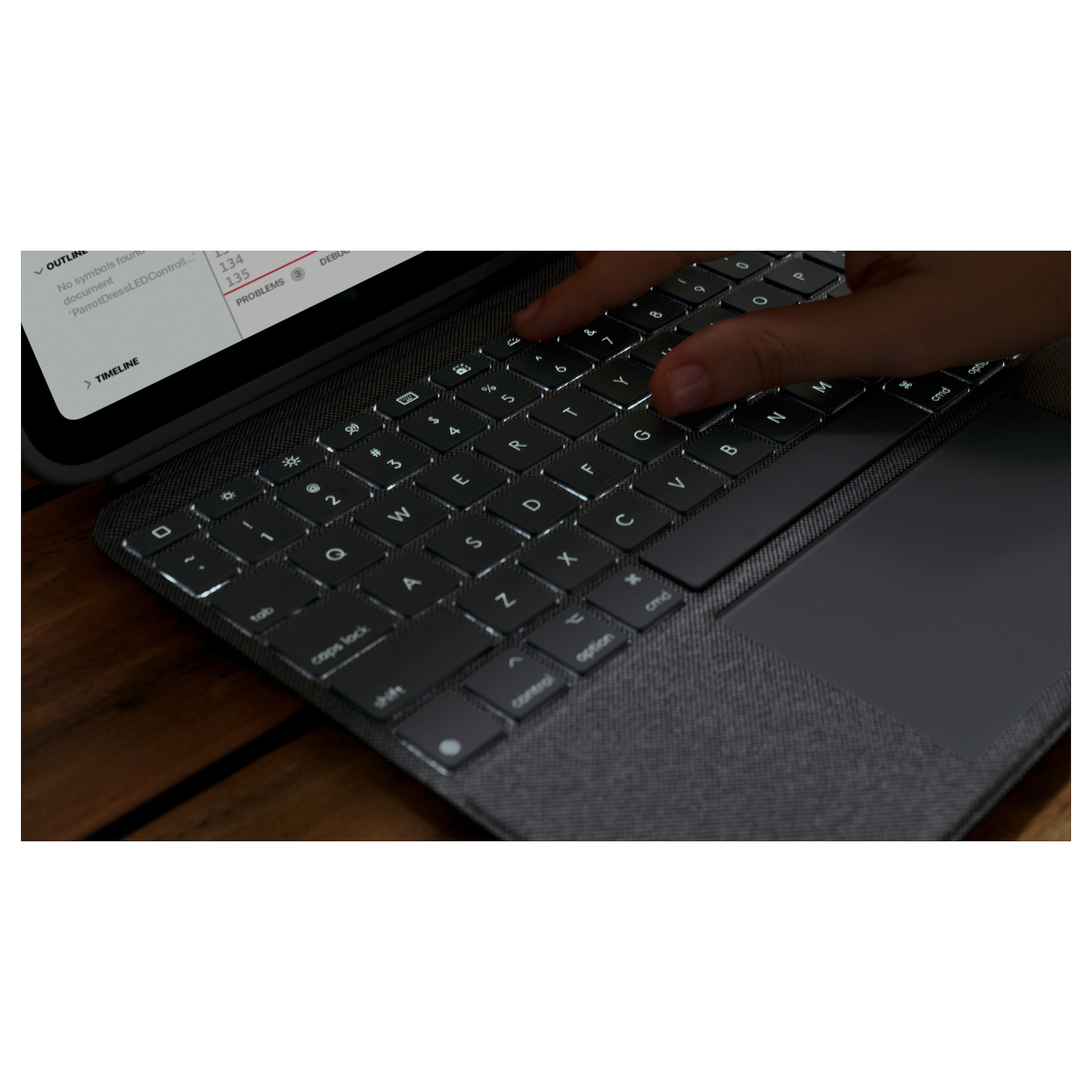 Tastierë për Tablet Logitech Combo Touch / iPad 10th Gen + A16 / QWERTZ (CH) / Trackpad / Smart Connector – Gri 9