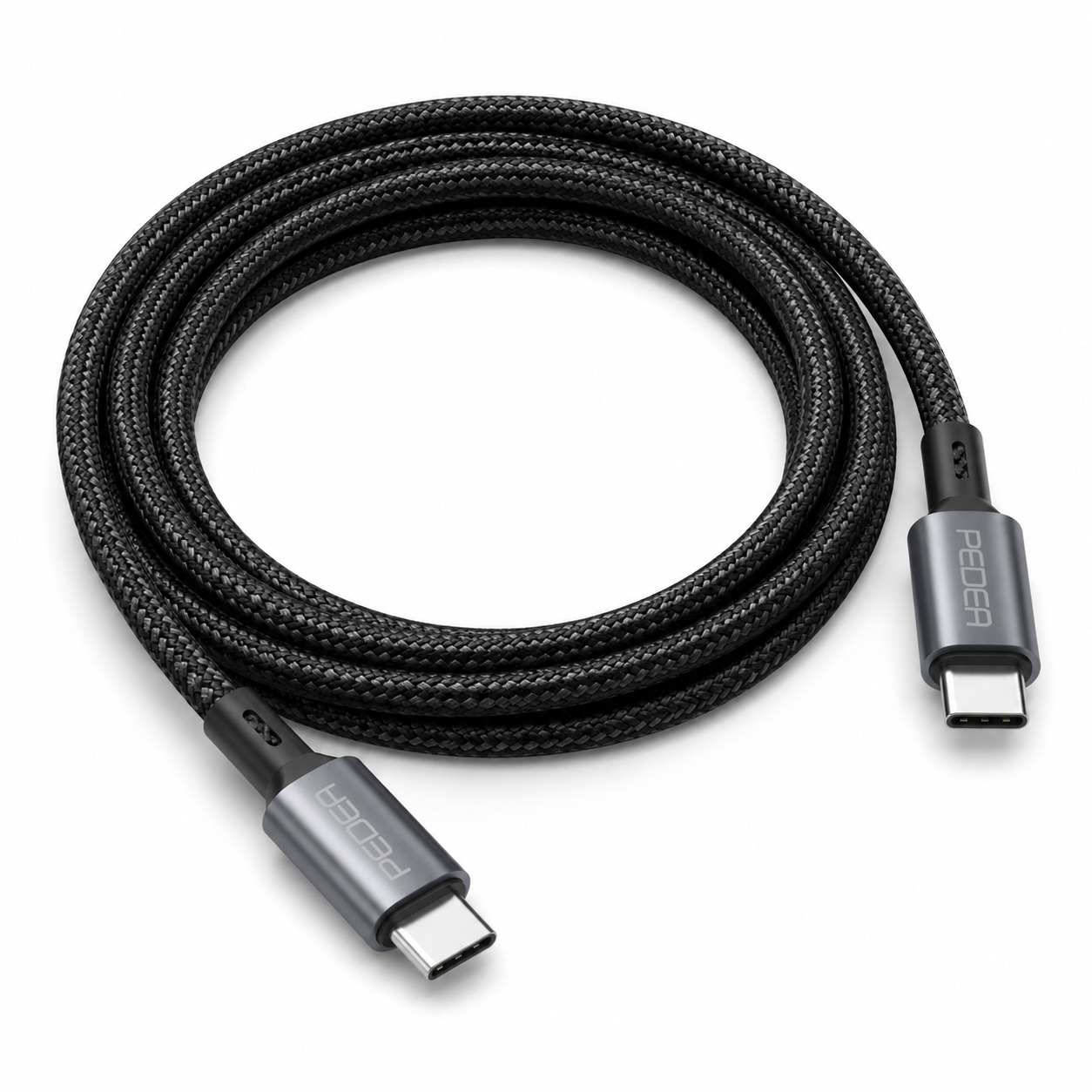 Kabllo PEDEA USB-C në USB-C, 100W, 2m - Zezë