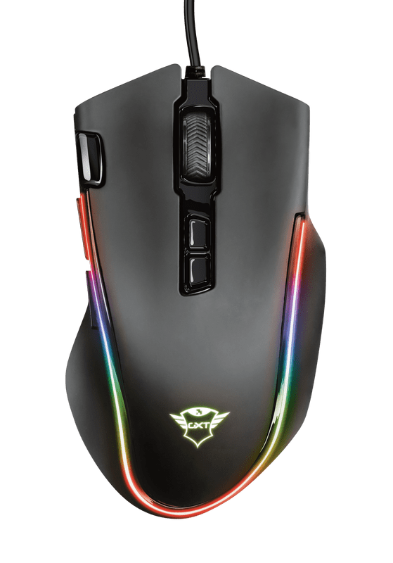 Maus Gaming Trust GXT188 Laban / 100-15.000 DPI / 125-1000Hz / 300 IPS / USB 2.0 / 1.8m / RGB / I zi 2